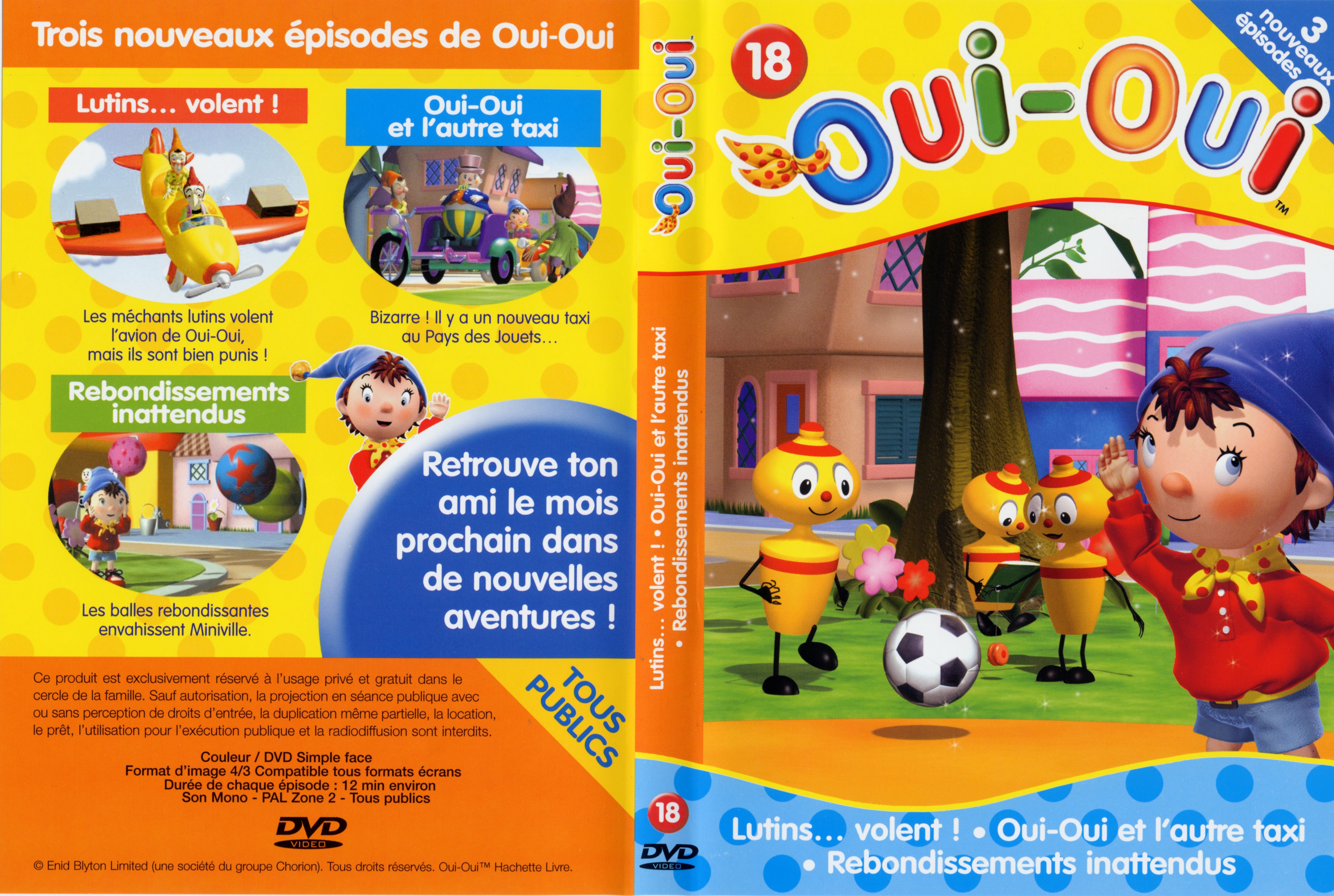 Jaquette DVD Oui-Oui vol 18