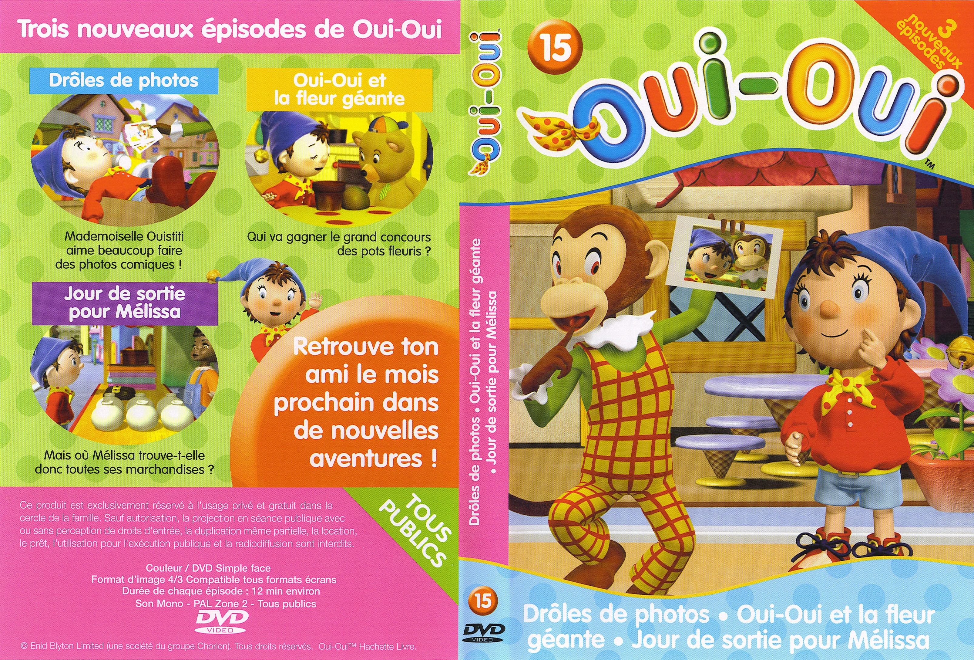 Jaquette DVD Oui-oui vol 15