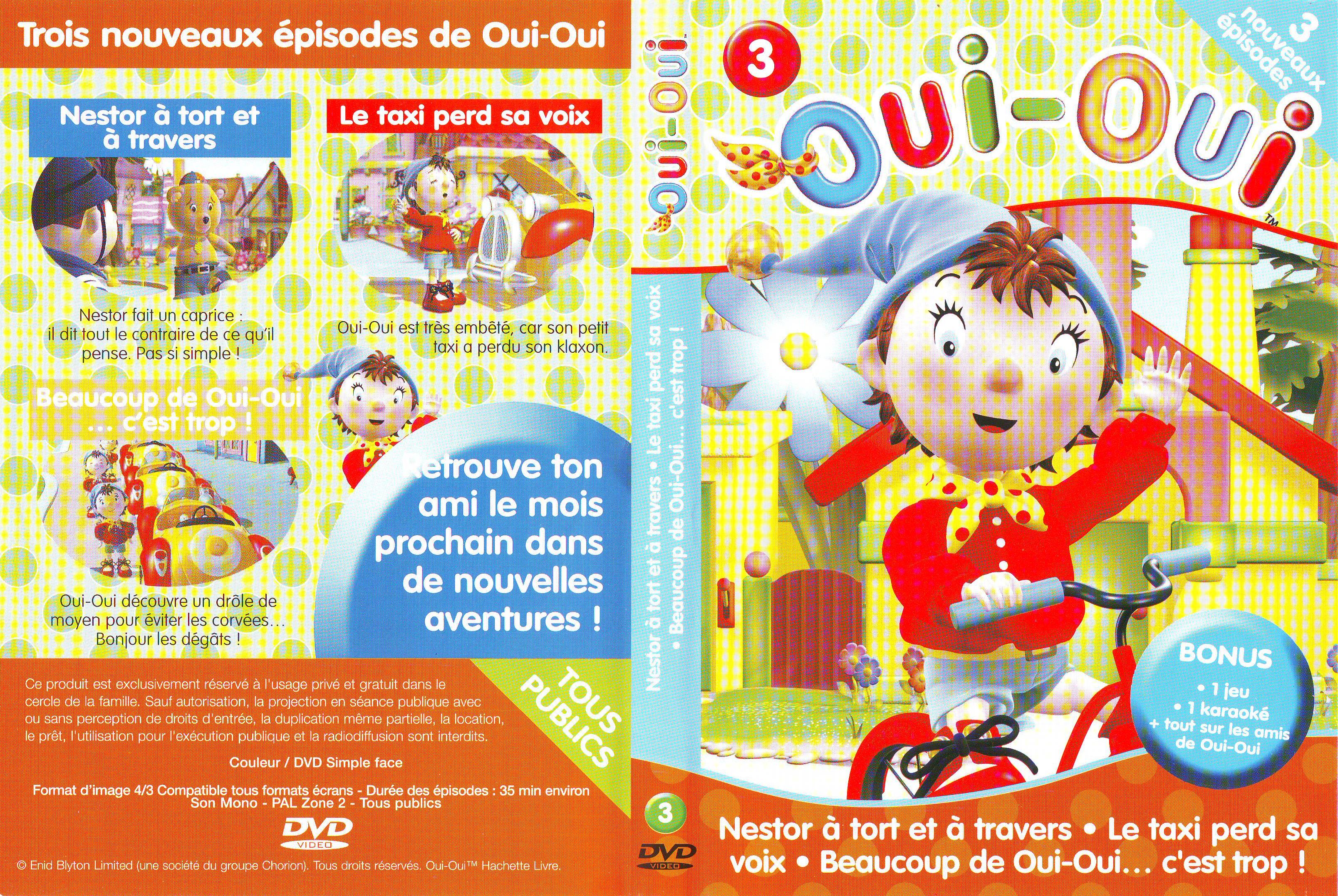 Jaquette DVD Oui oui vol 3