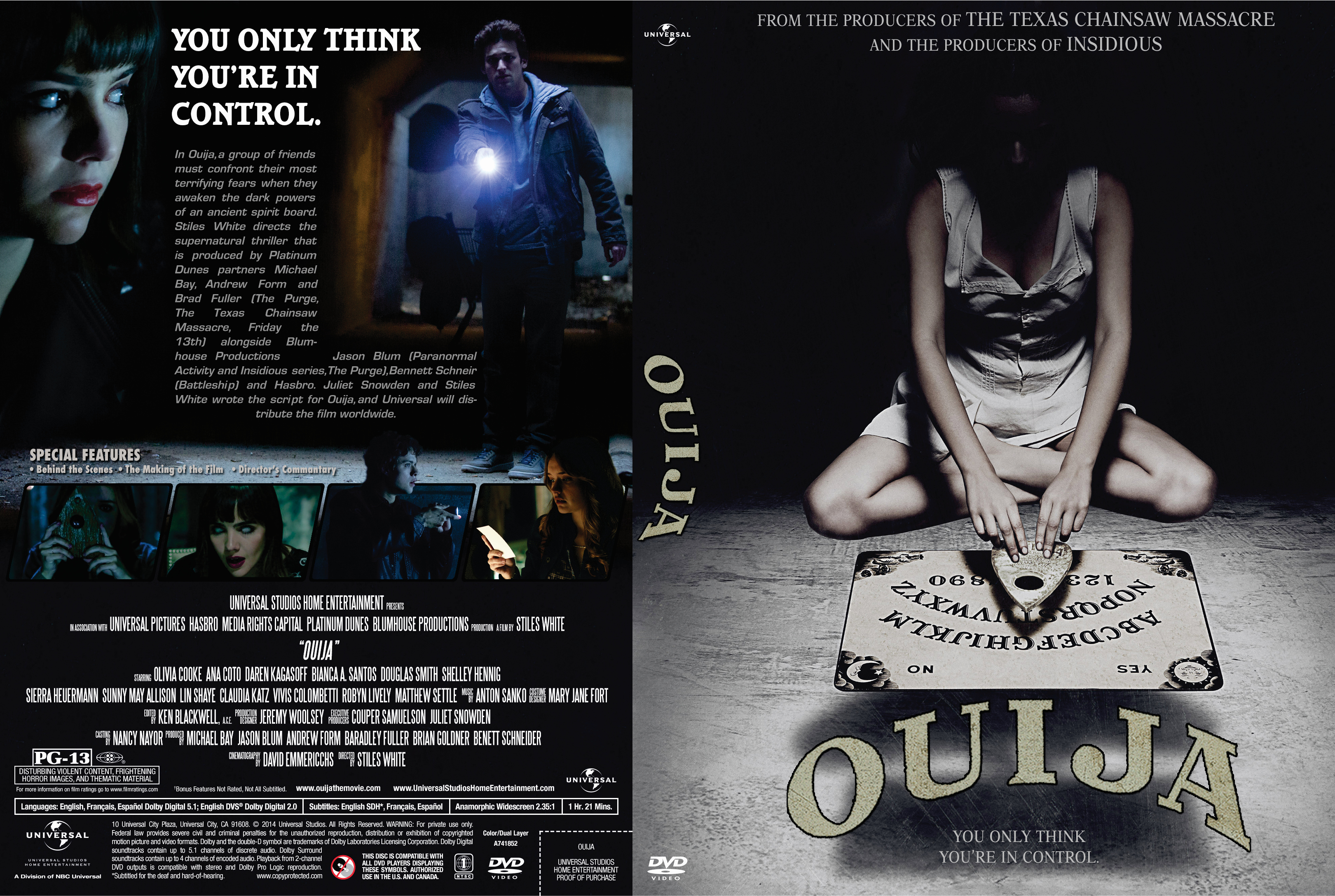 Jaquette DVD Ouija Zone 1