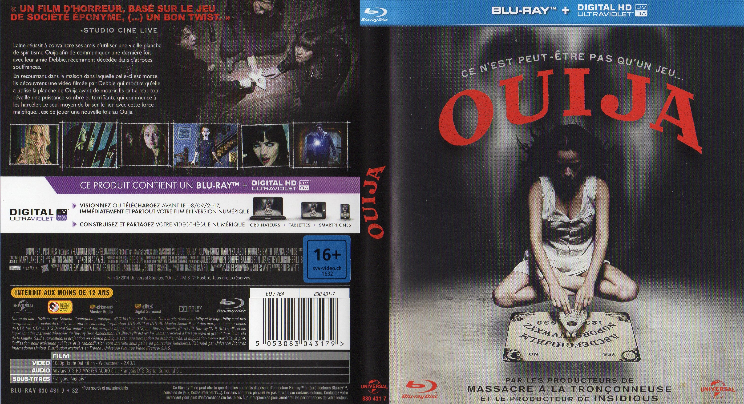 Jaquette DVD Ouija (BLU-RAY)