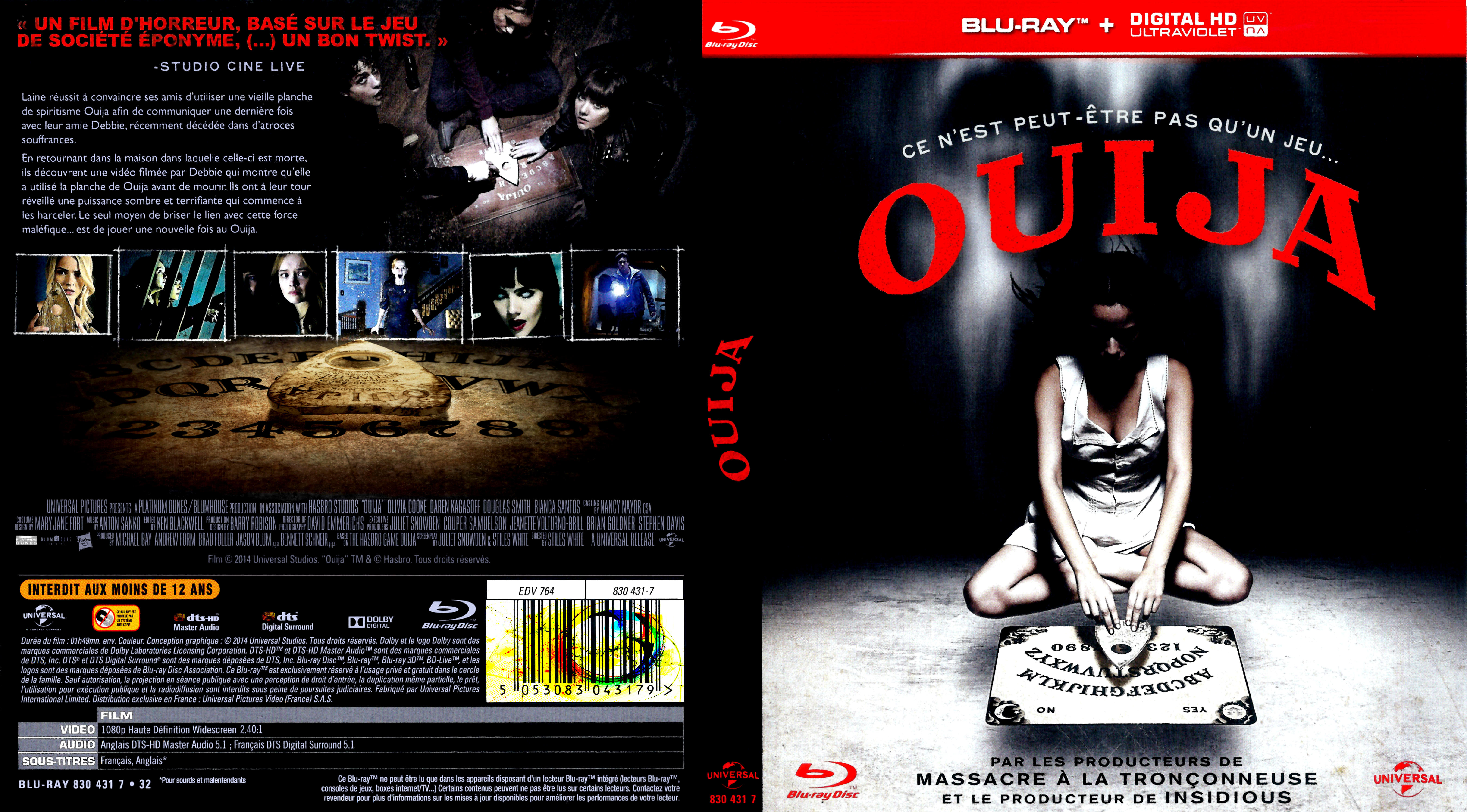 Jaquette DVD Ouija (BLU-RAY) v2