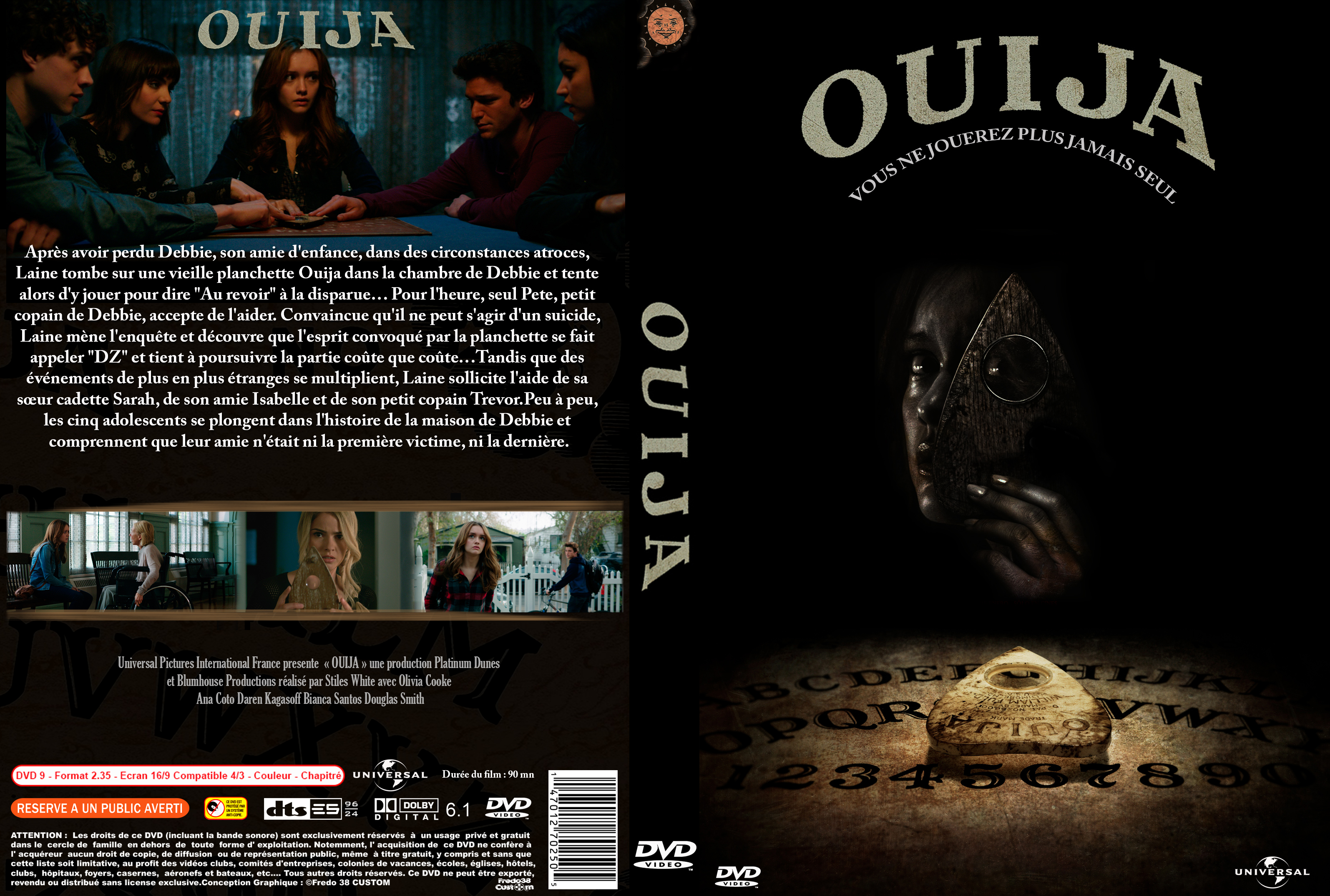 Jaquette DVD Ouija custom