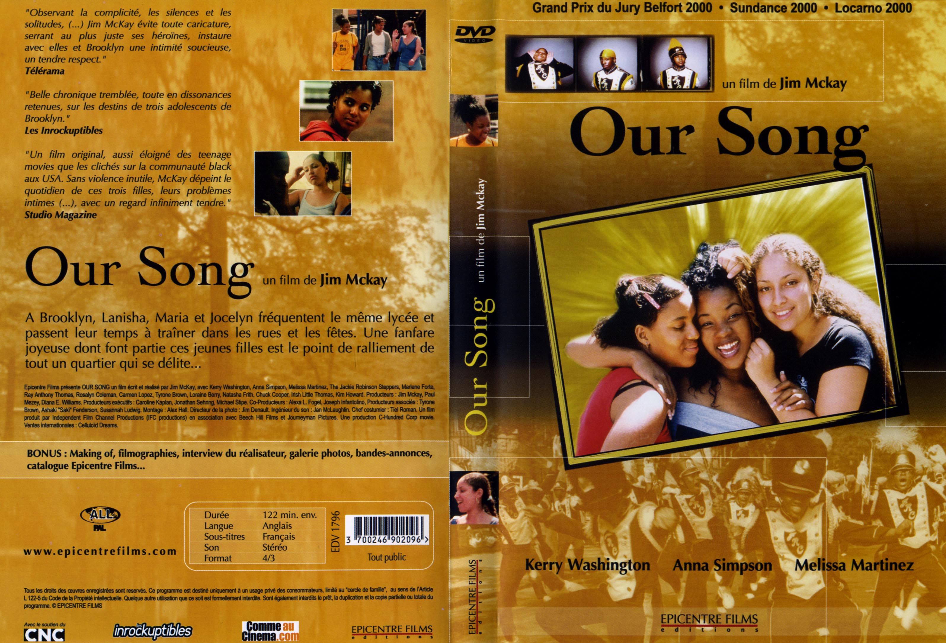 Jaquette DVD Our Song