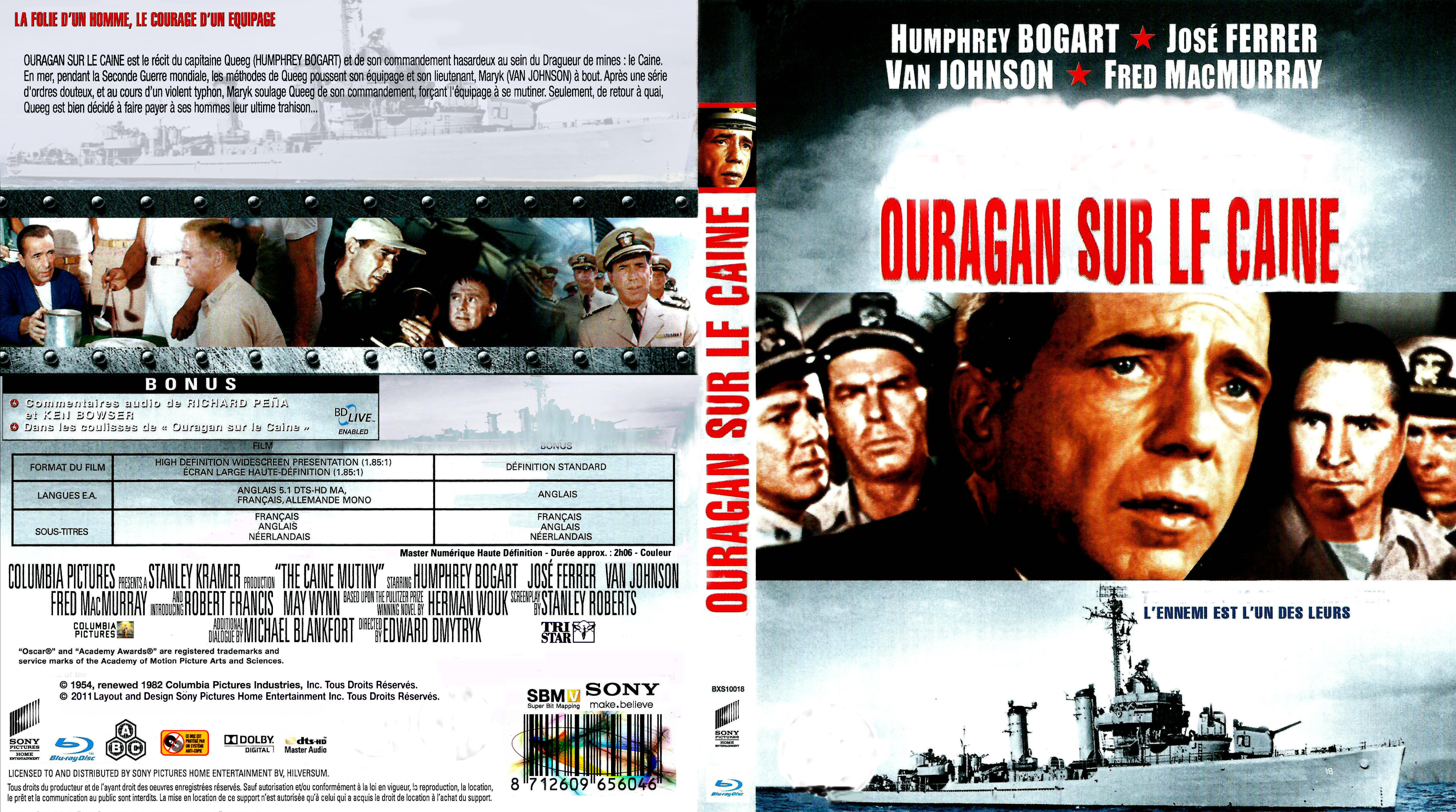 Jaquette DVD Ouragan sur le caine custom (BLU-RAY)