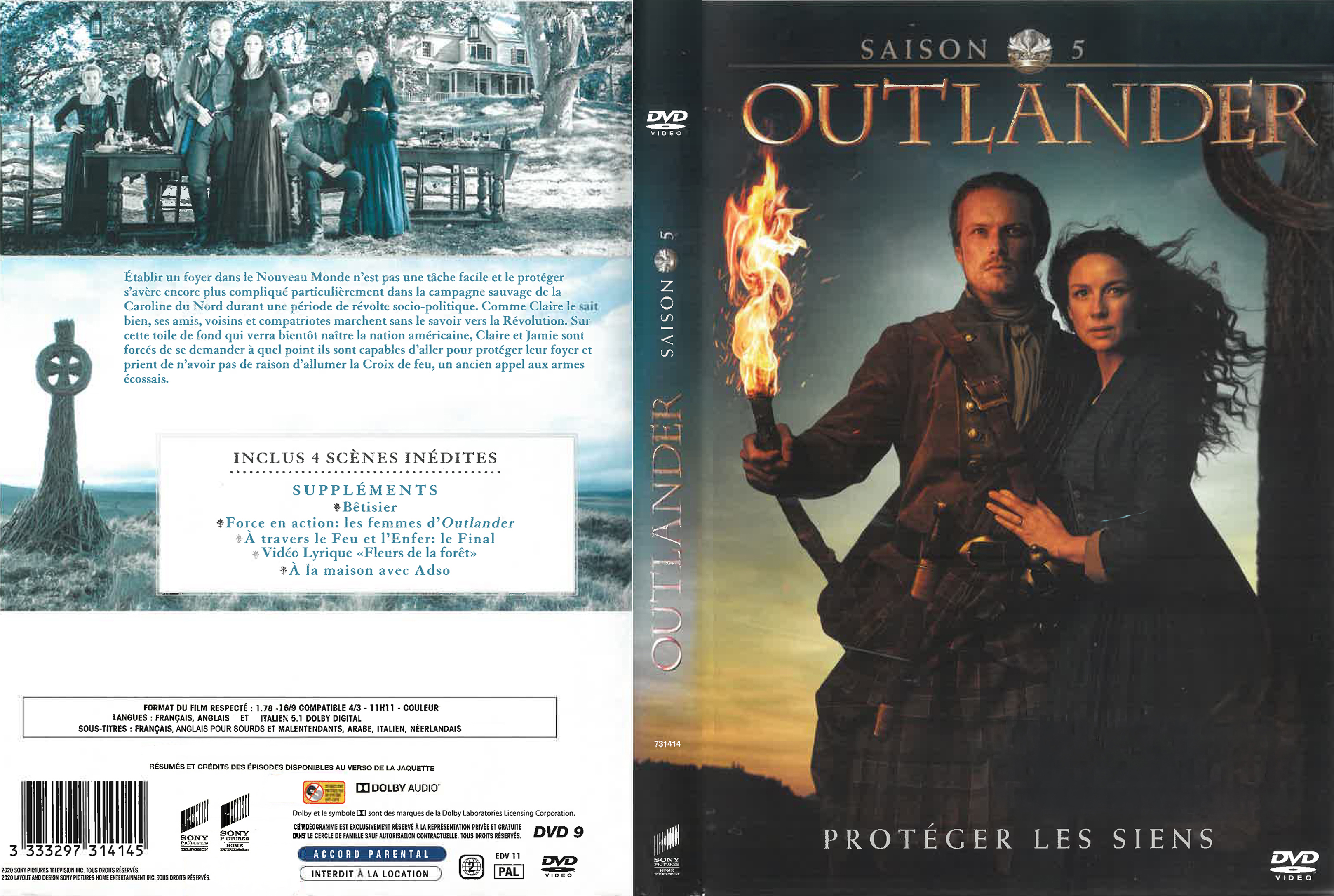 Jaquette DVD Outlander Saison 5