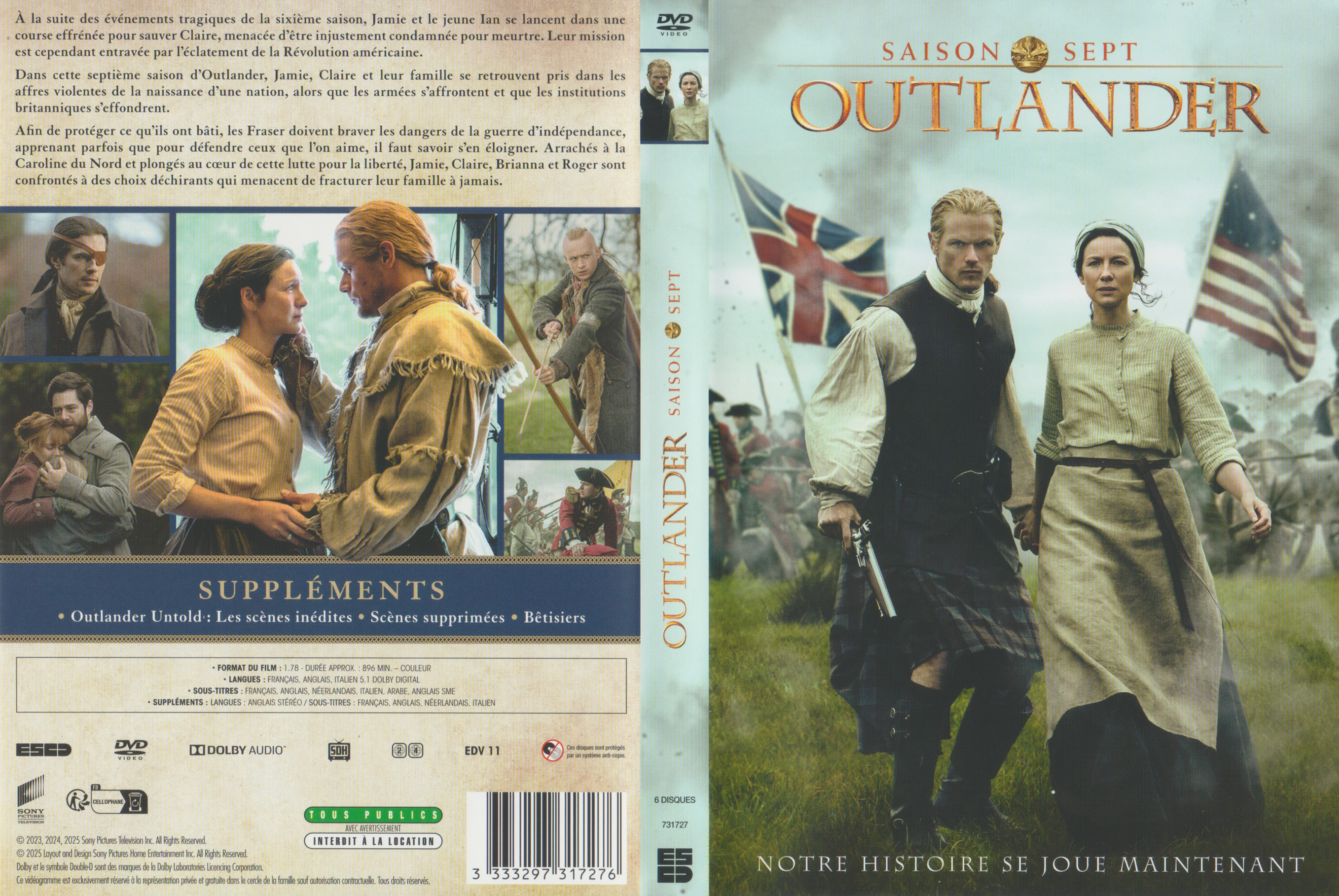 Jaquette DVD Outlander saison 7