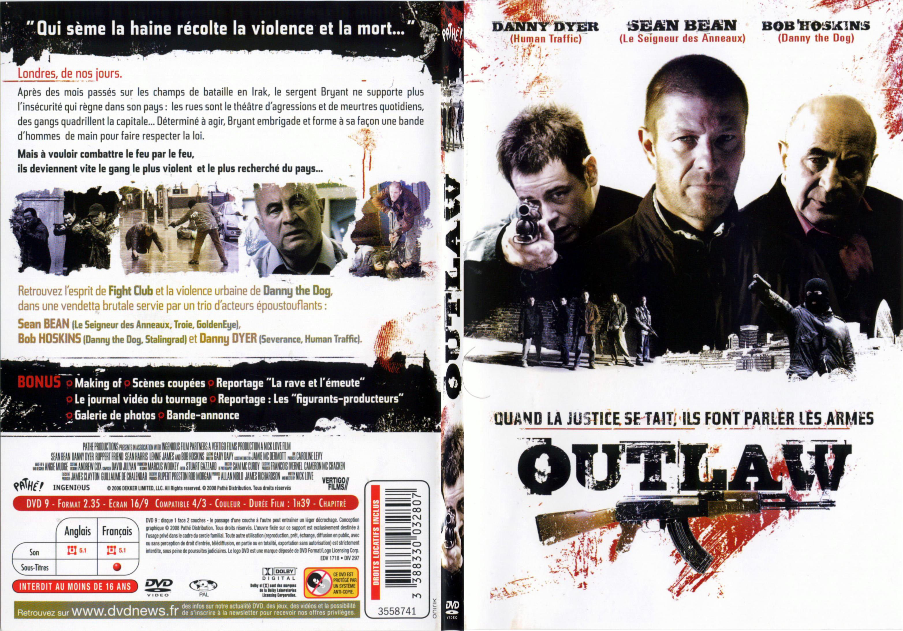 Jaquette DVD Outlaw - SLIM