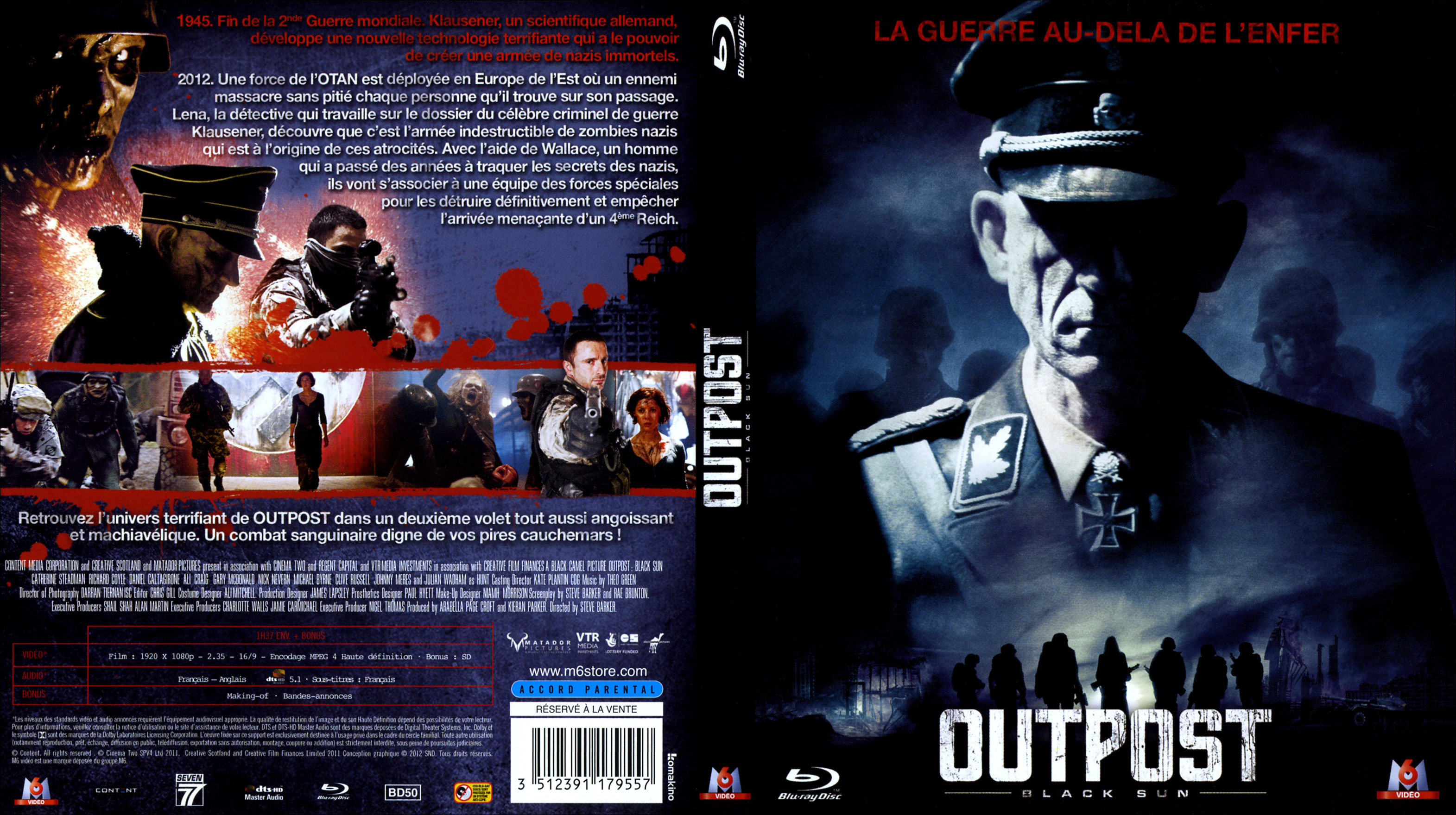 Jaquette DVD Outpost Black sun (BLU-RAY)