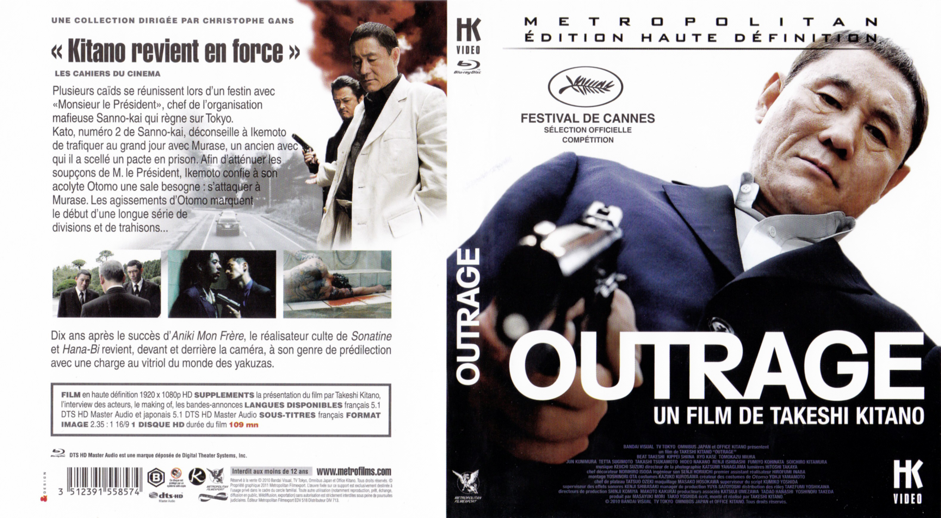 Jaquette DVD Outrage (BLU-RAY)