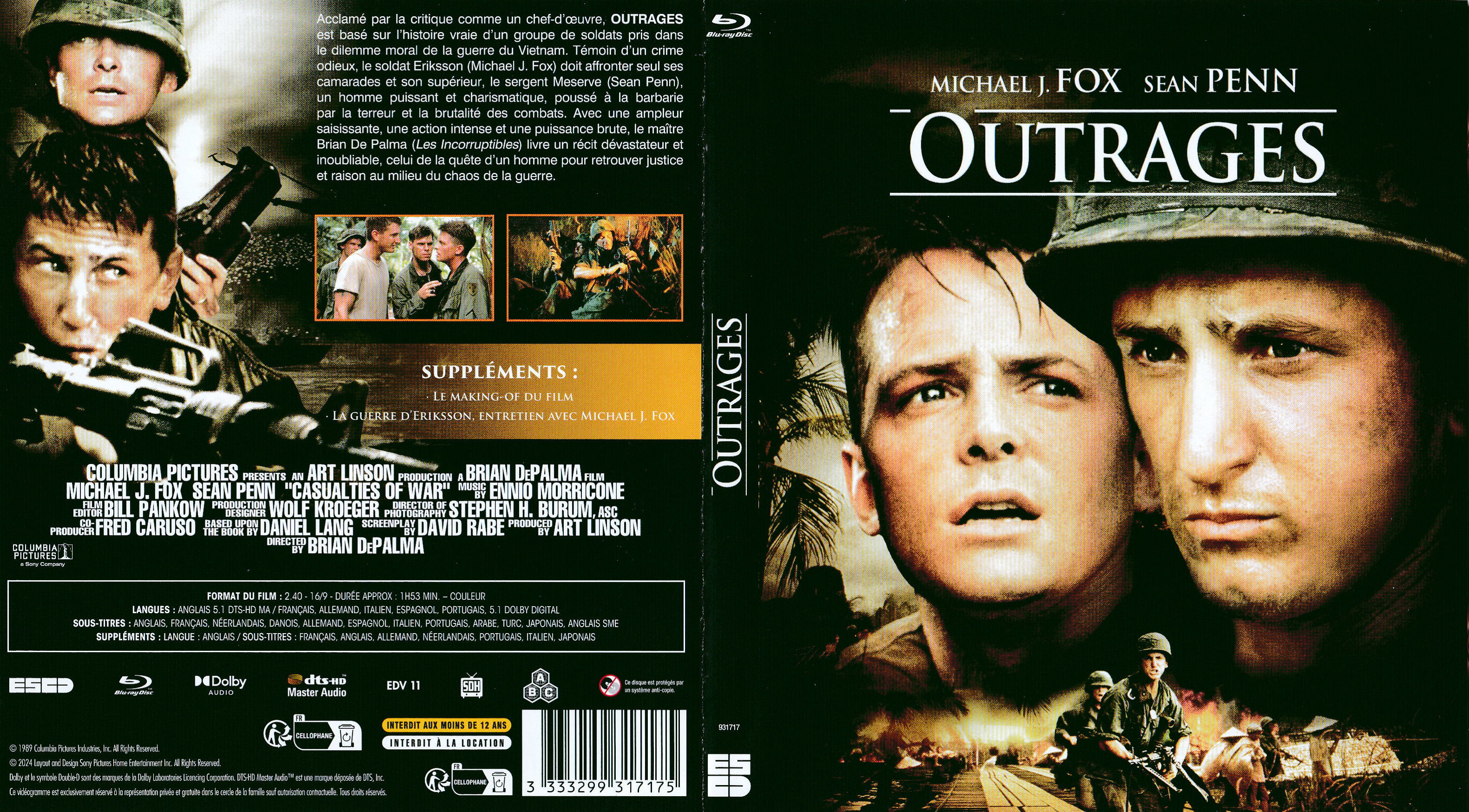Jaquette DVD Outrages (BLU-RAY)