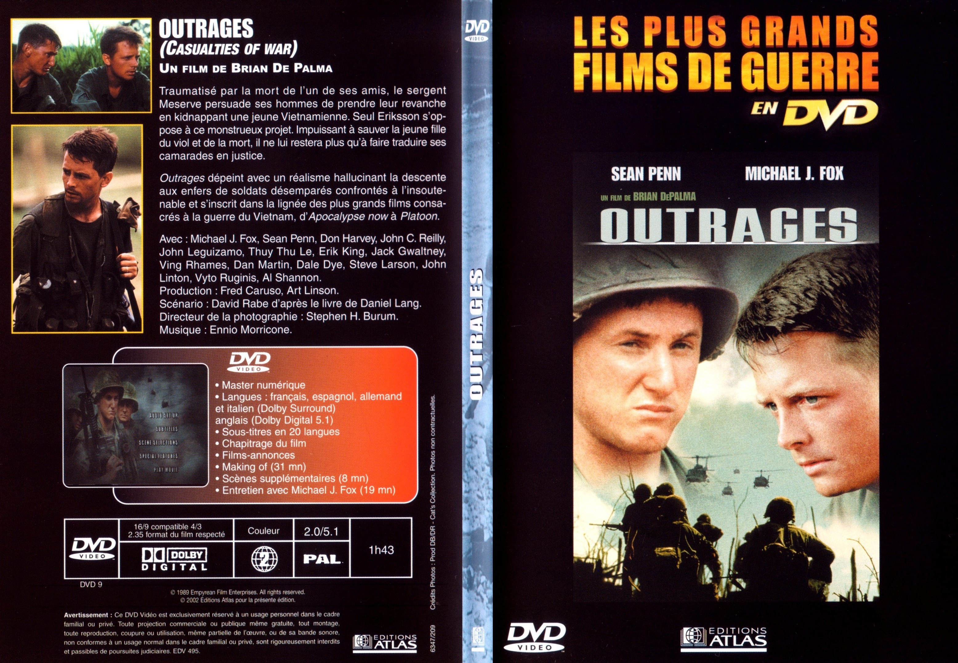 Jaquette DVD Outrages - SLIM