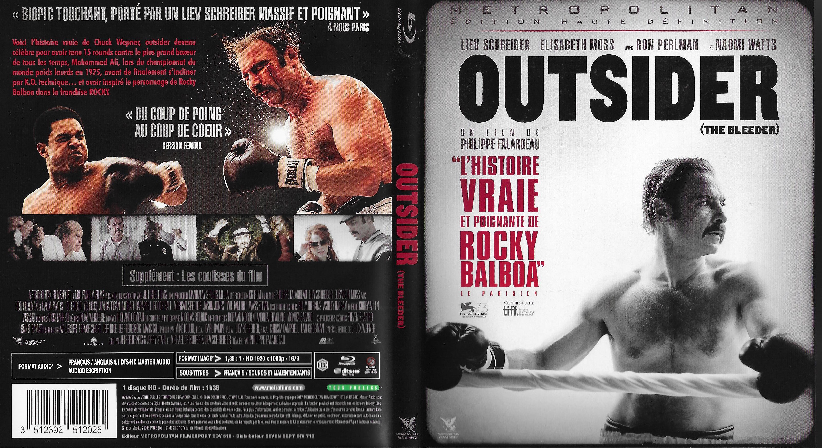 Jaquette DVD Outsider (BLU-RAY)