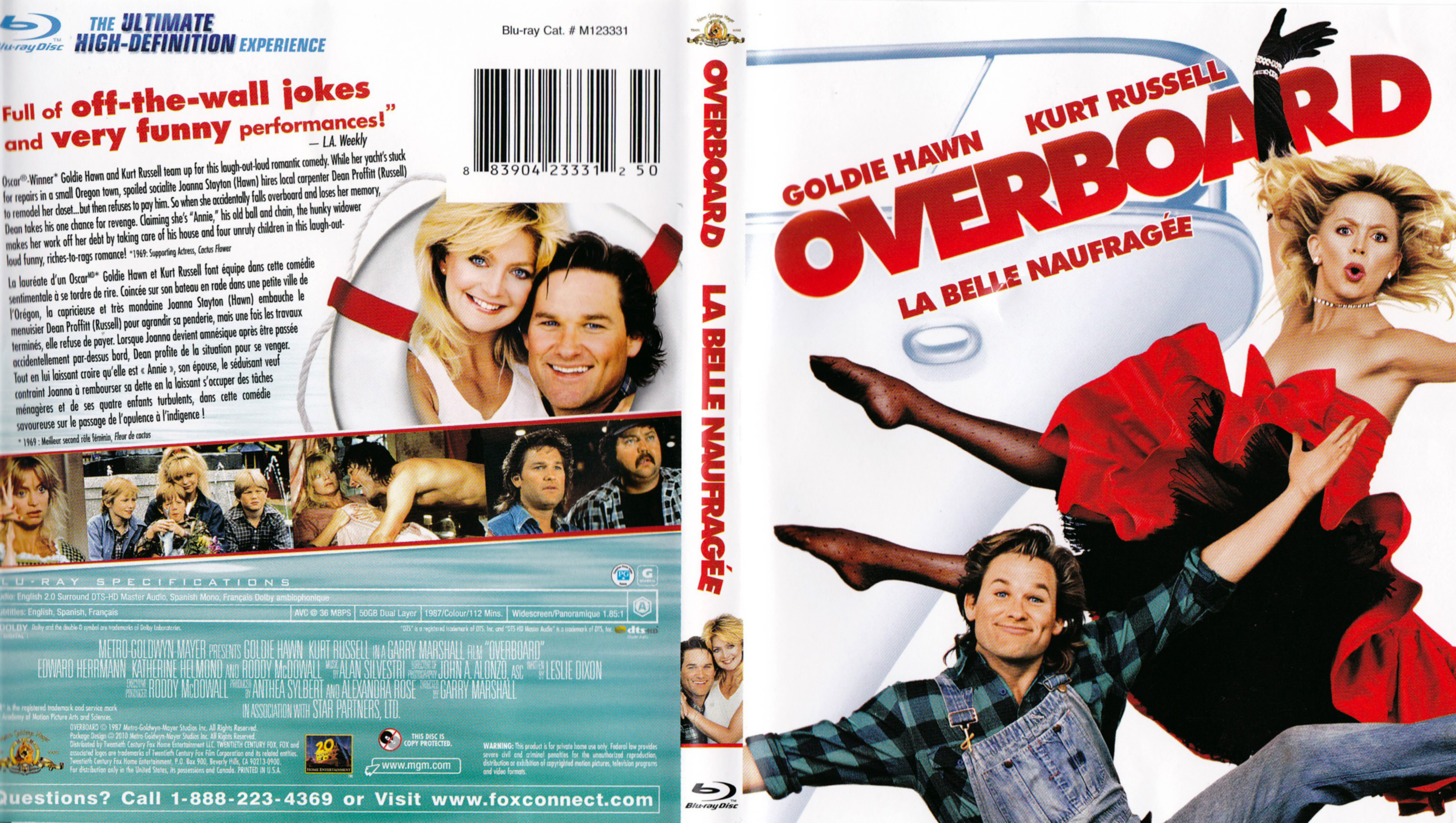 Jaquette DVD Overboard - La belle naufrage (Canadienne)