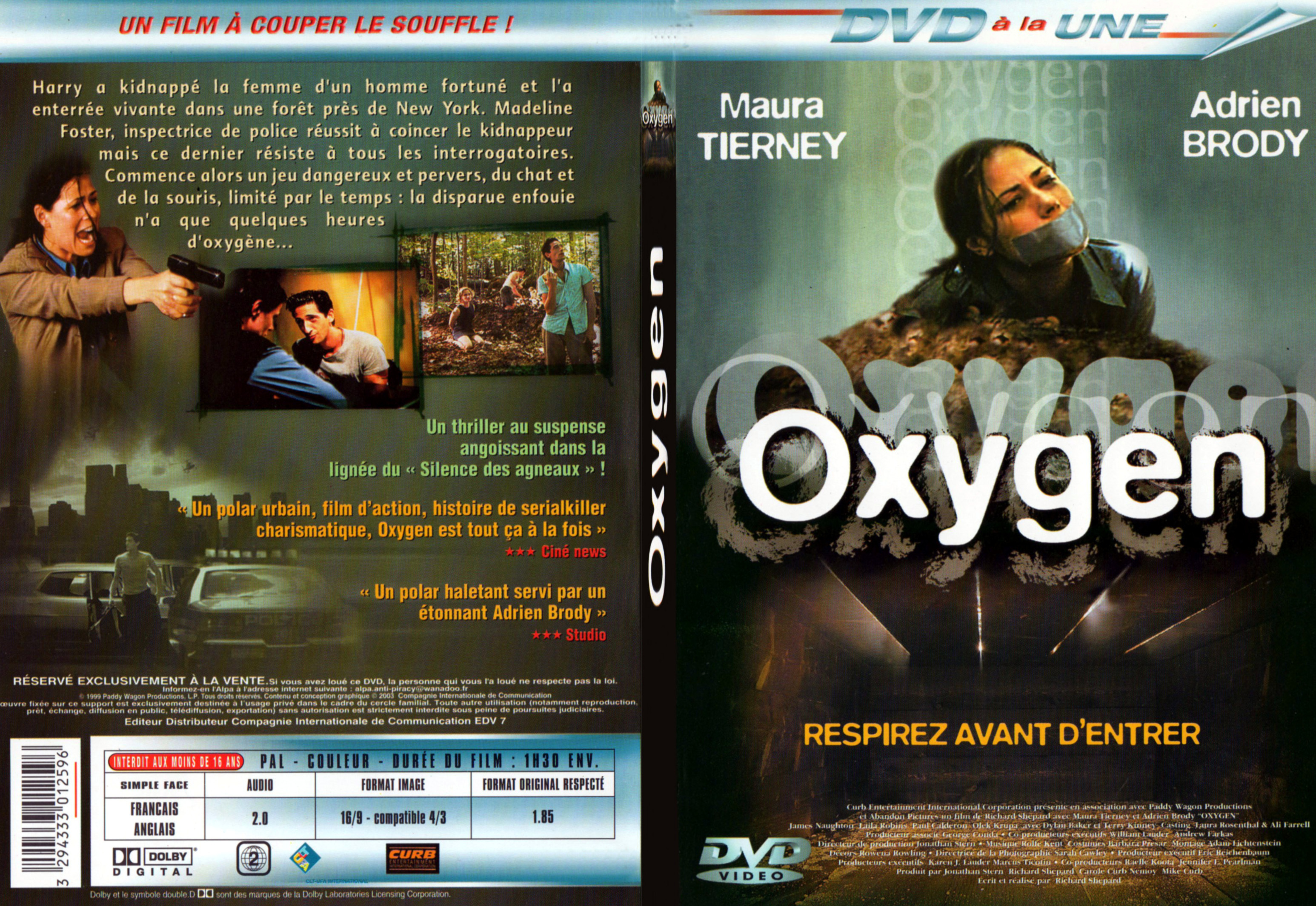 Jaquette DVD Oxygen - SLIM