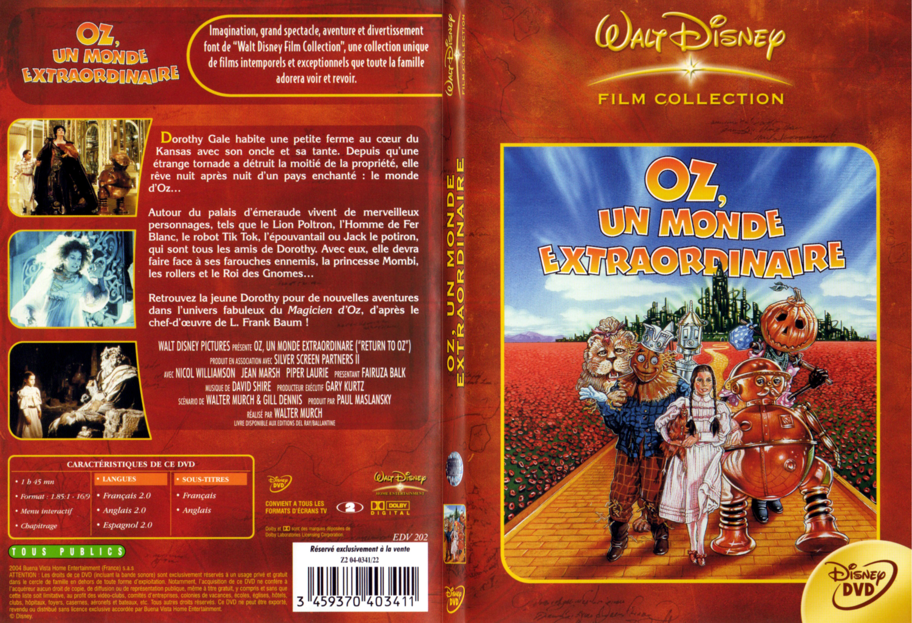 Jaquette DVD Oz un monde extraordinaire - SLIM