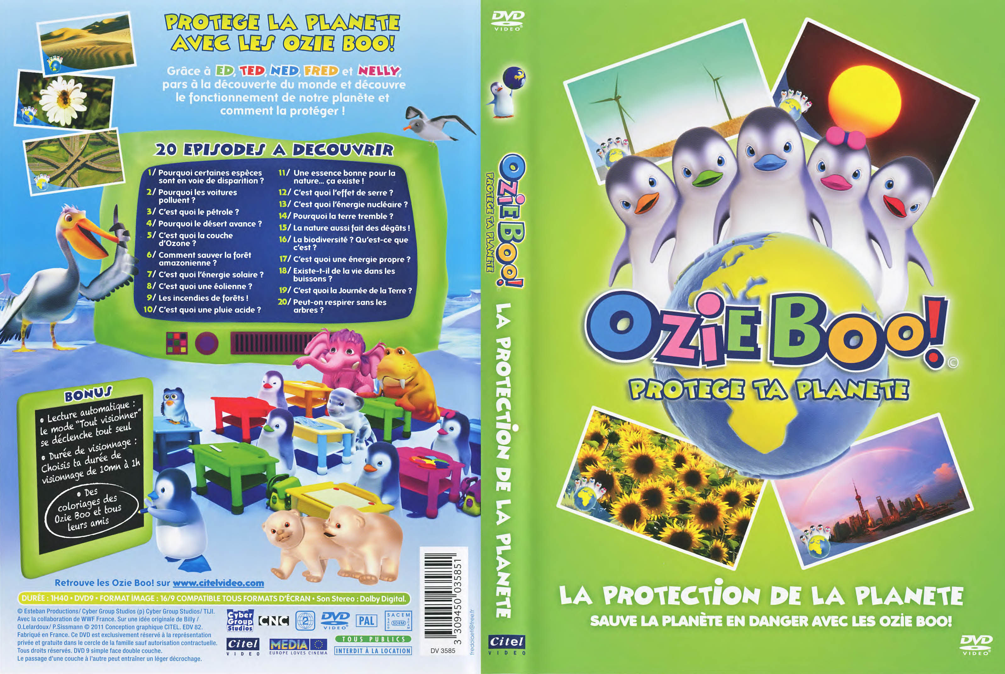 Jaquette DVD Ozie Boo ! - La protection de la plante