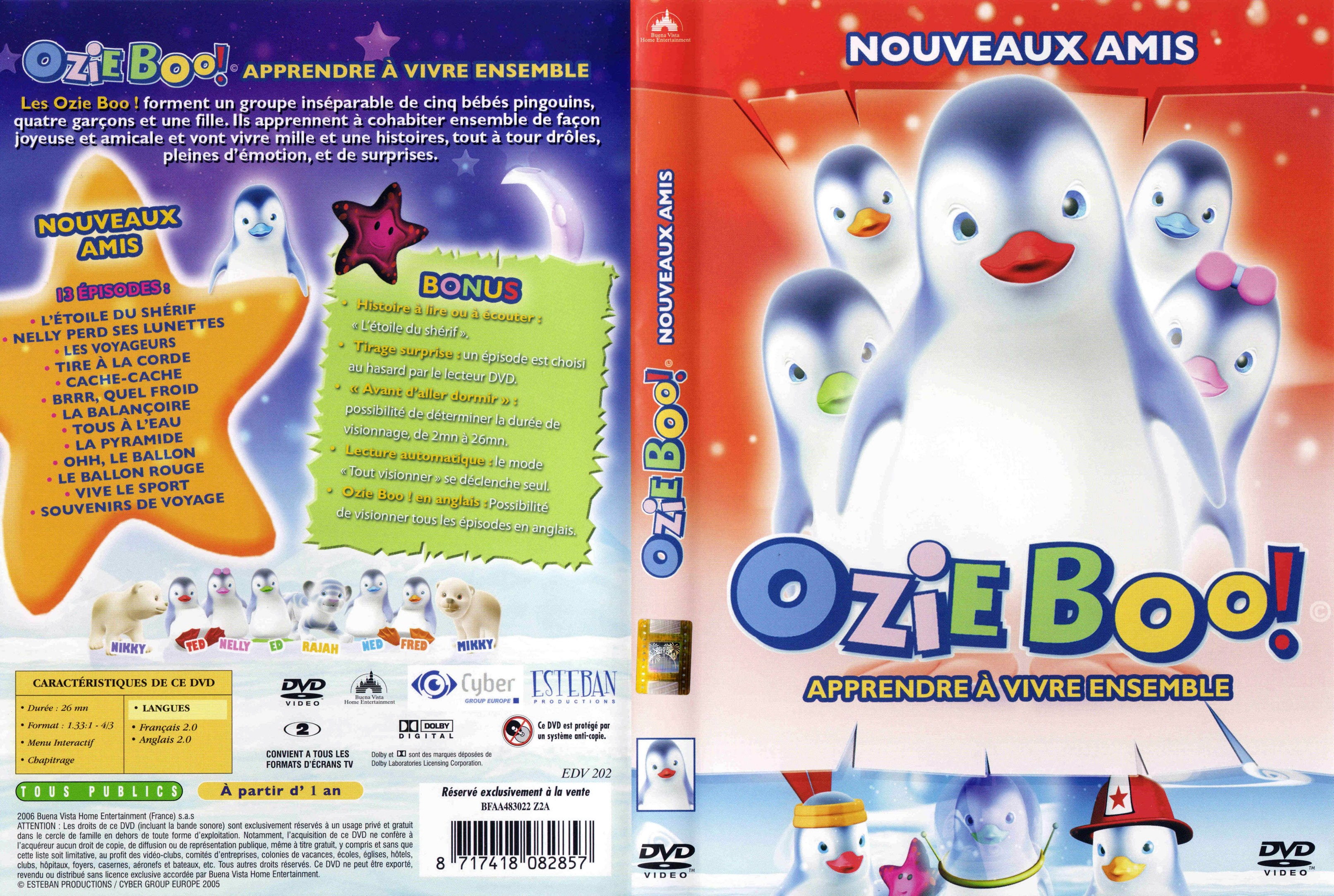 Jaquette DVD Ozie boo nouveaux amis