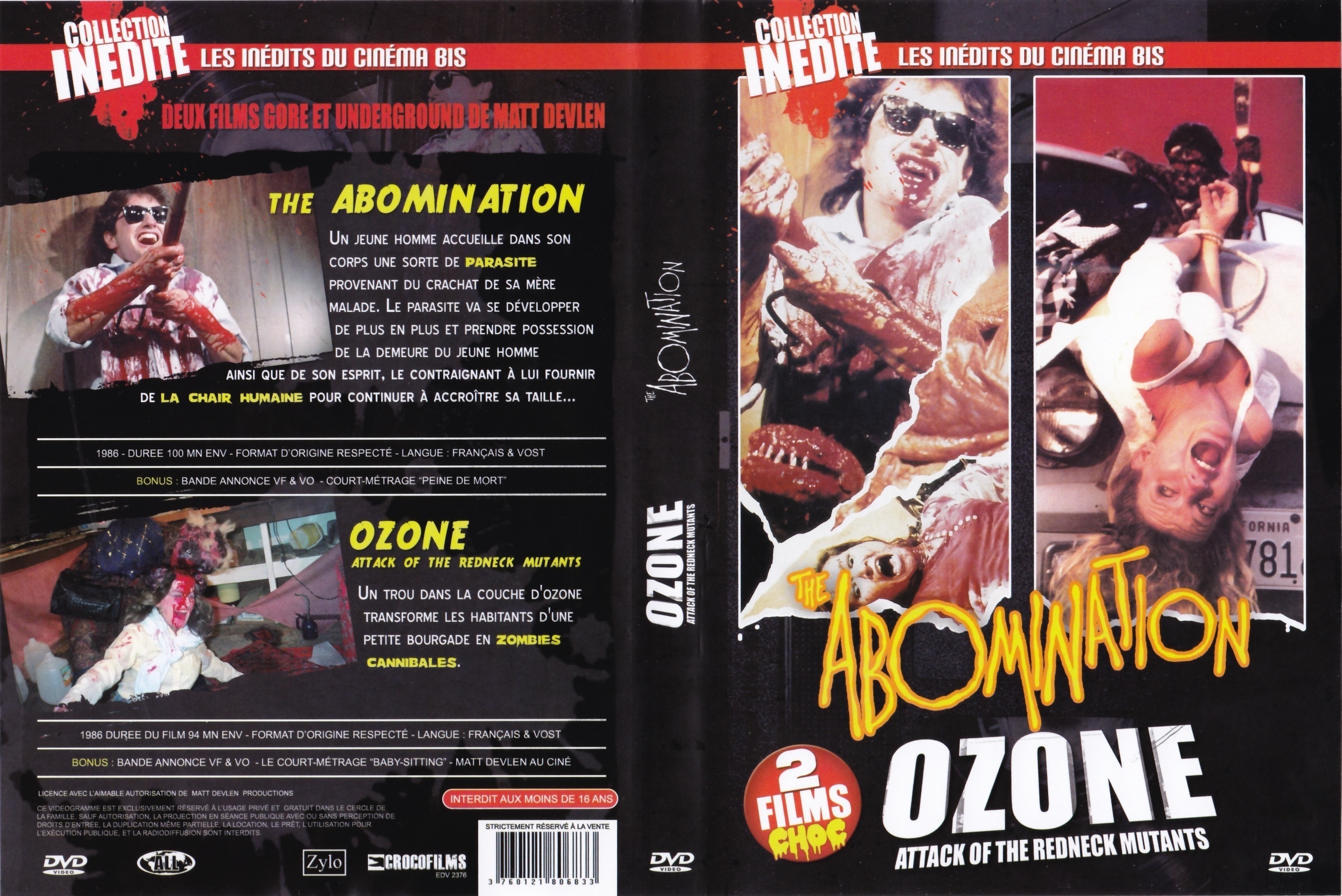 Jaquette DVD Ozone & The Abomination