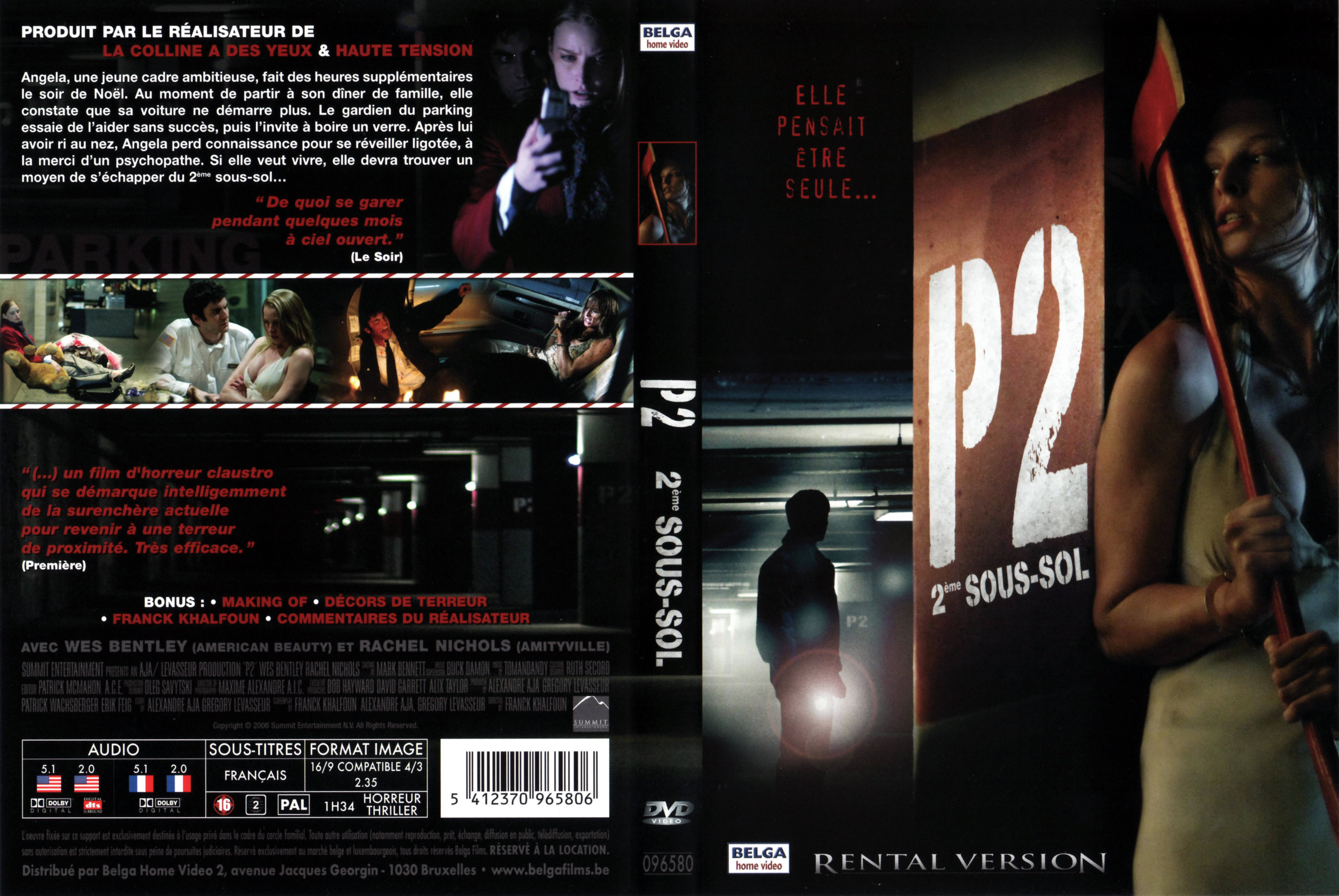 Jaquette DVD P2 2eme sous-sol