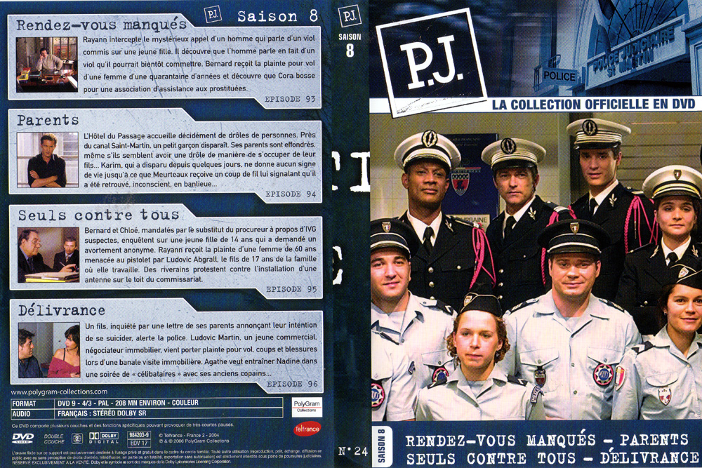 Jaquette DVD PJ saison 8 vol 24