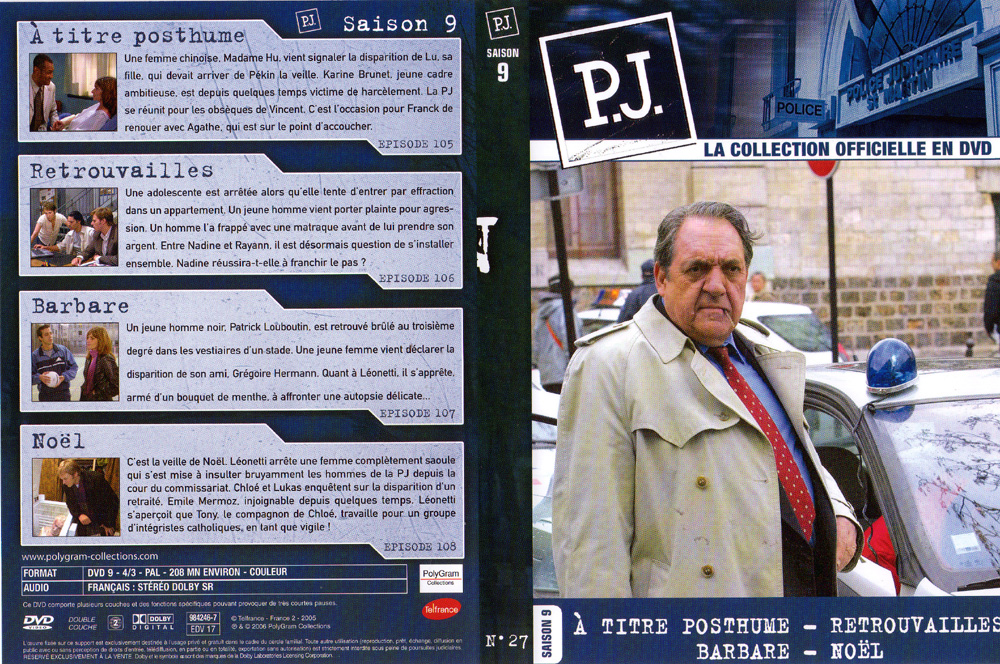 Jaquette DVD PJ saison 9 vol 27