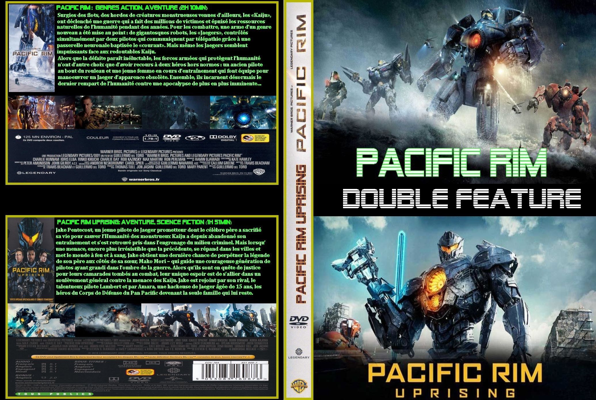 Jaquette DVD Pacific Rim Duologie custom v2