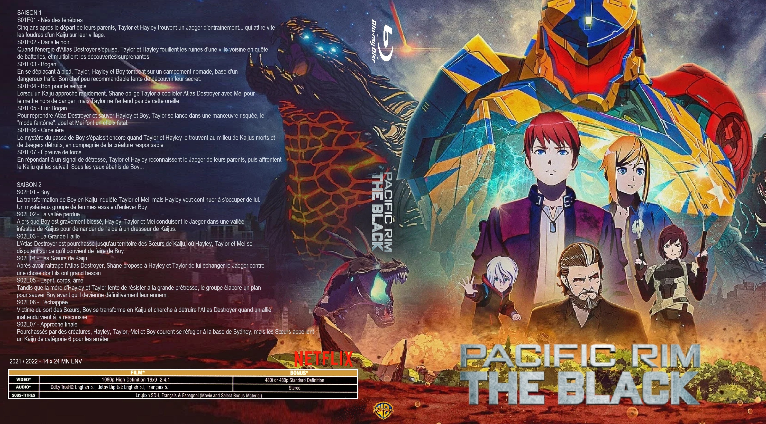 Jaquette DVD Pacific Rim The Black custom (BLU-RAY)