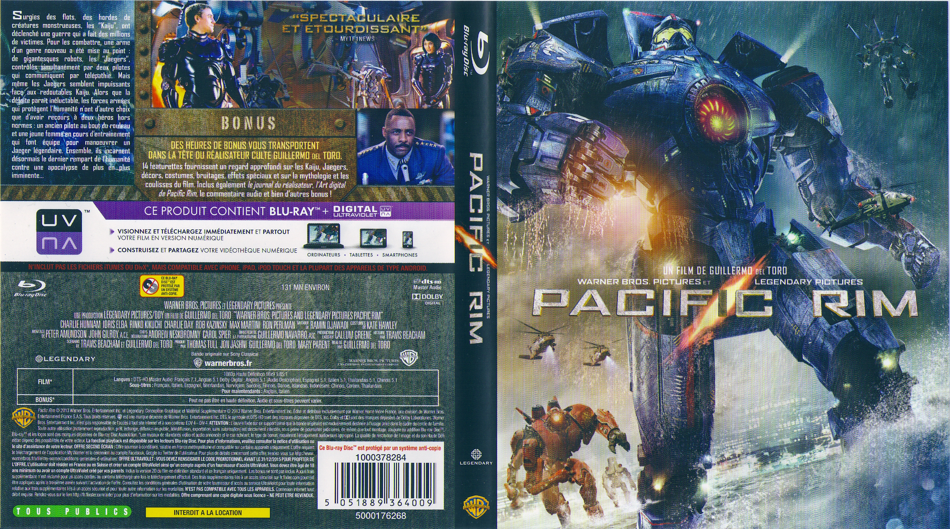 Jaquette DVD Pacific Rim (BLU-RAY) v2