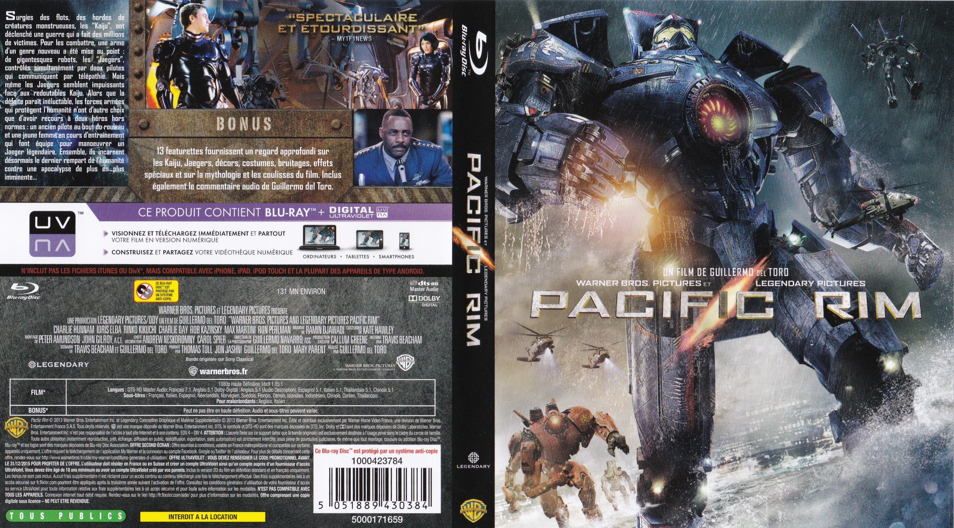 Jaquette DVD Pacific Rim (BLU-RAY) v3