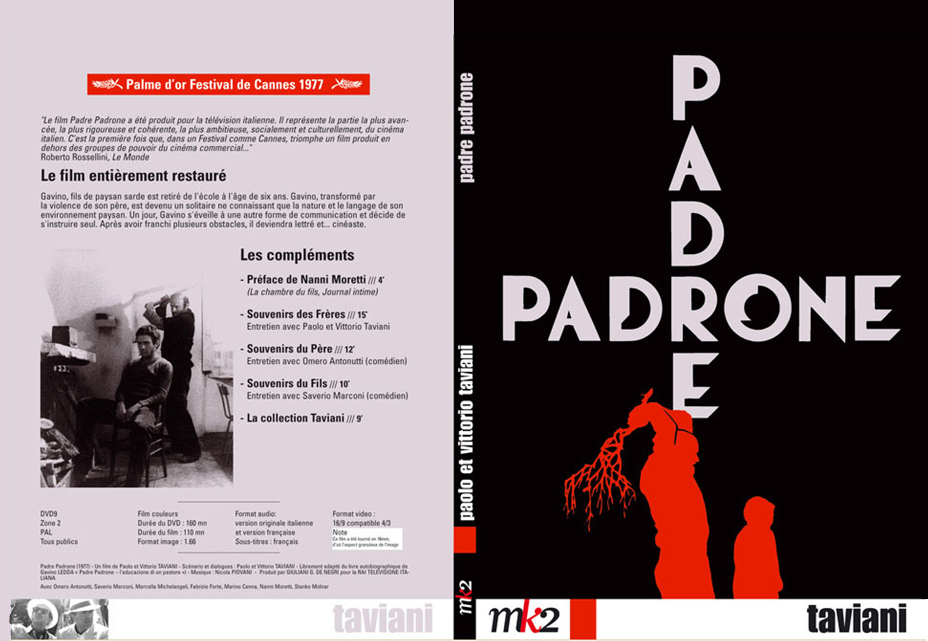 Jaquette DVD Padre Padrone custom