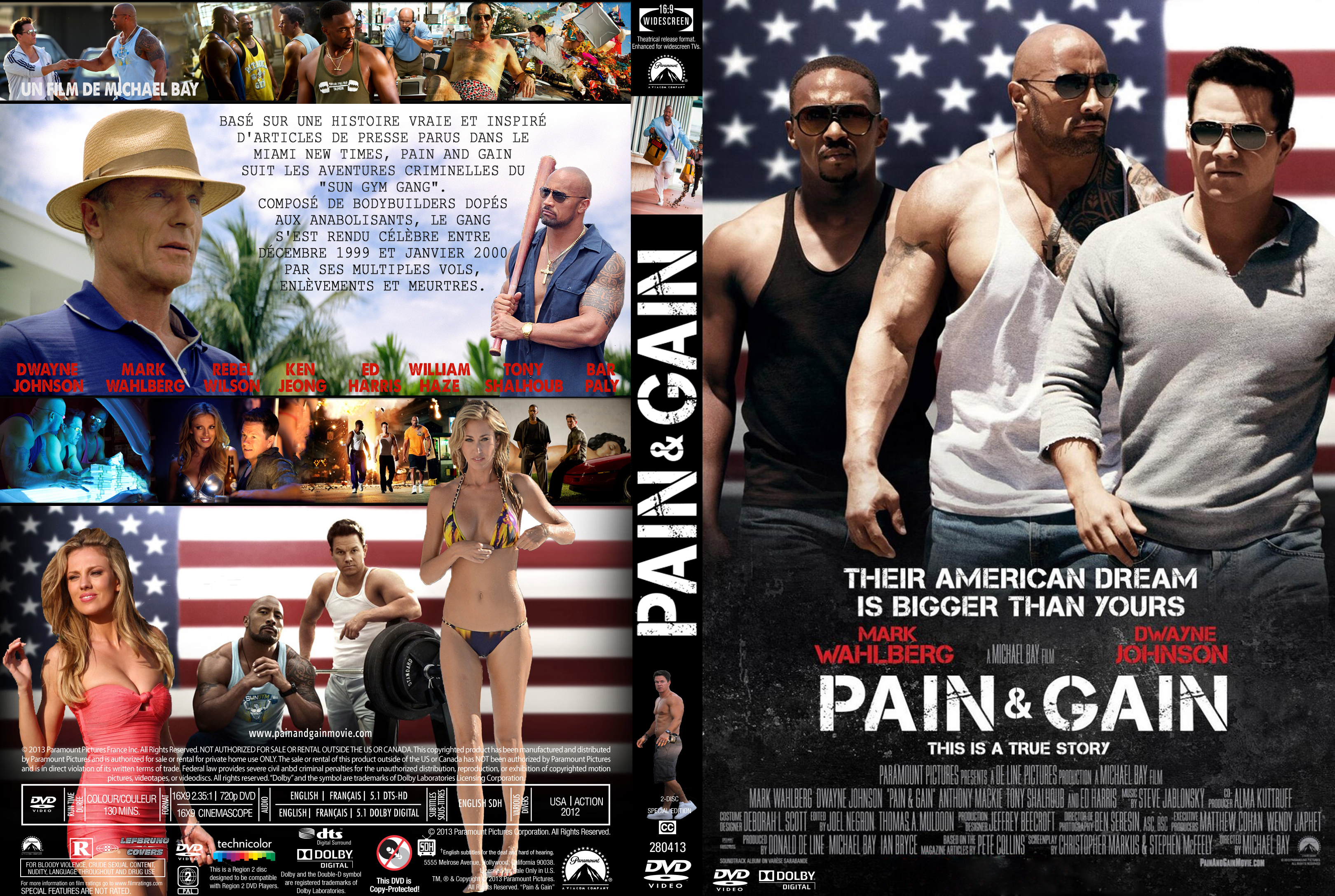 Jaquette DVD Pain and Gain custom.