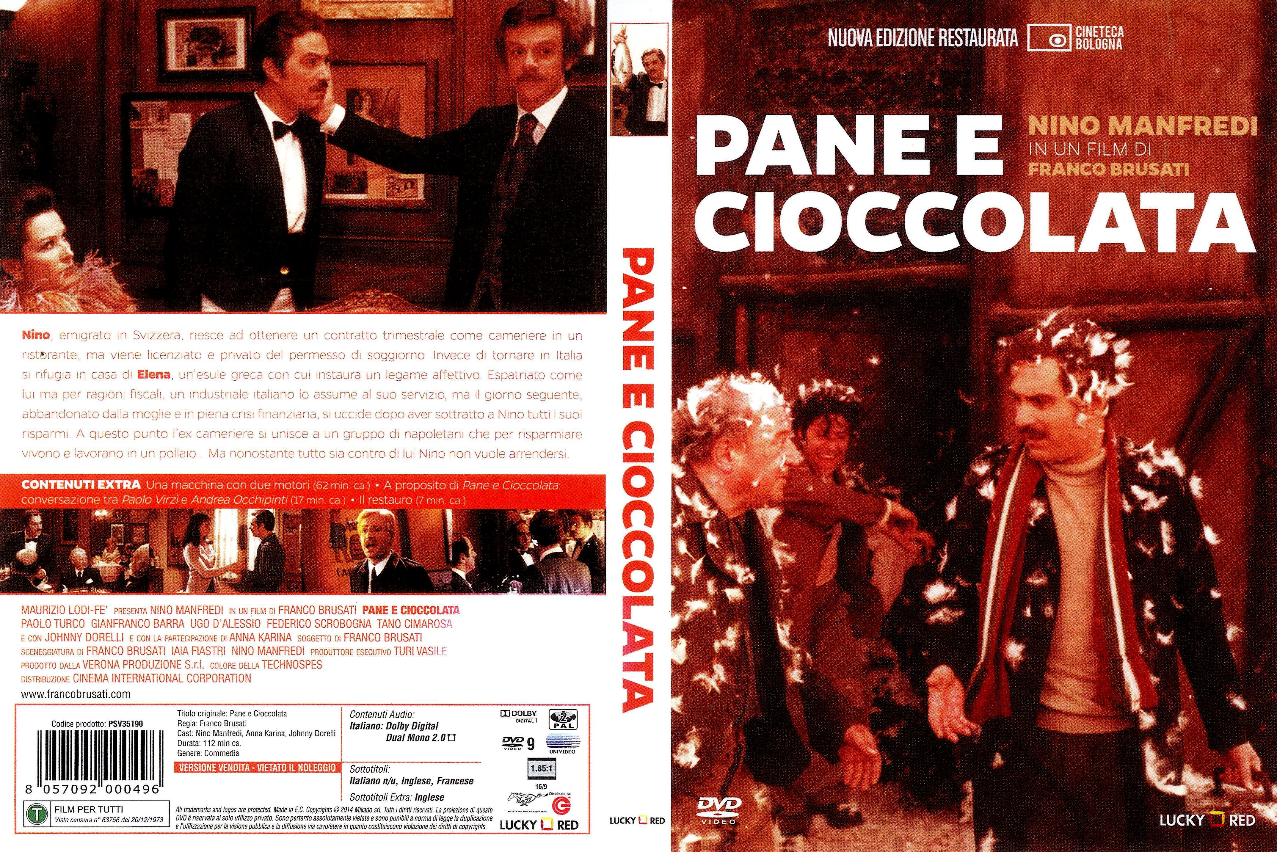 Jaquette DVD Pain et chocolat (Italien)