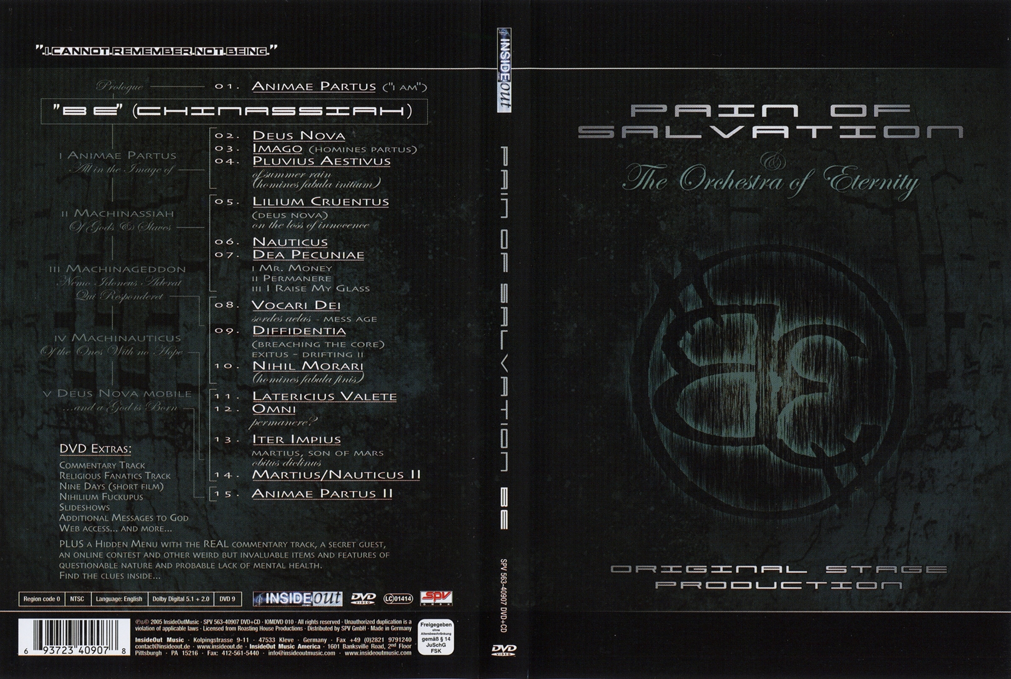 Jaquette DVD Pain of salvation - Live