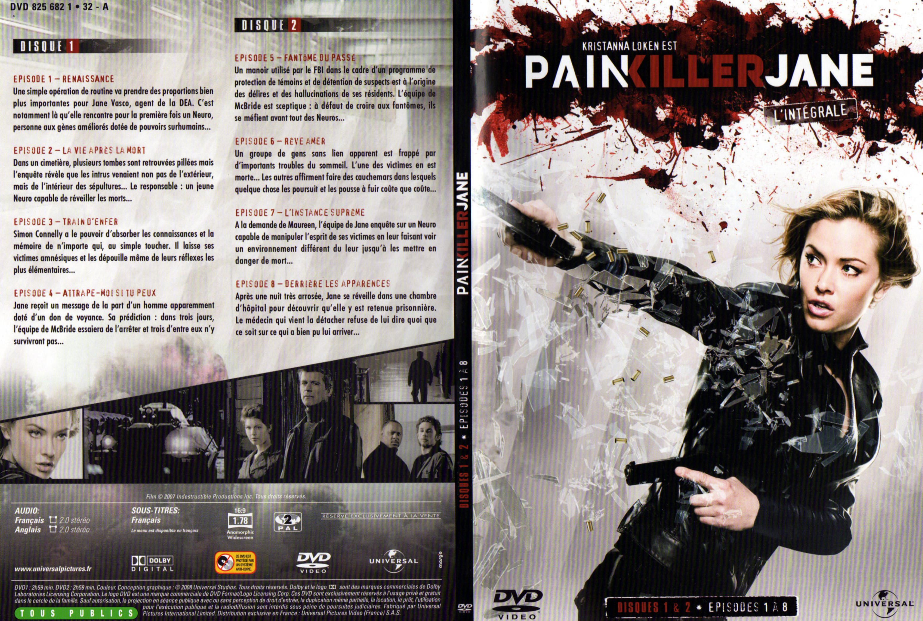 Jaquette DVD Painkiller Jane Saison 1 DVD 1