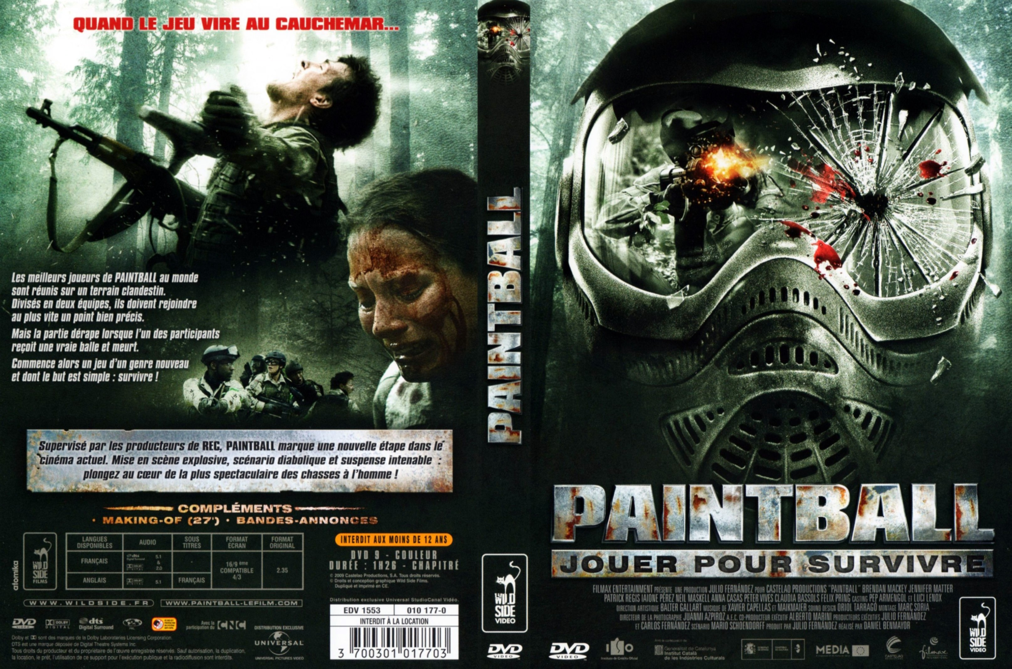 Jaquette DVD Paintball