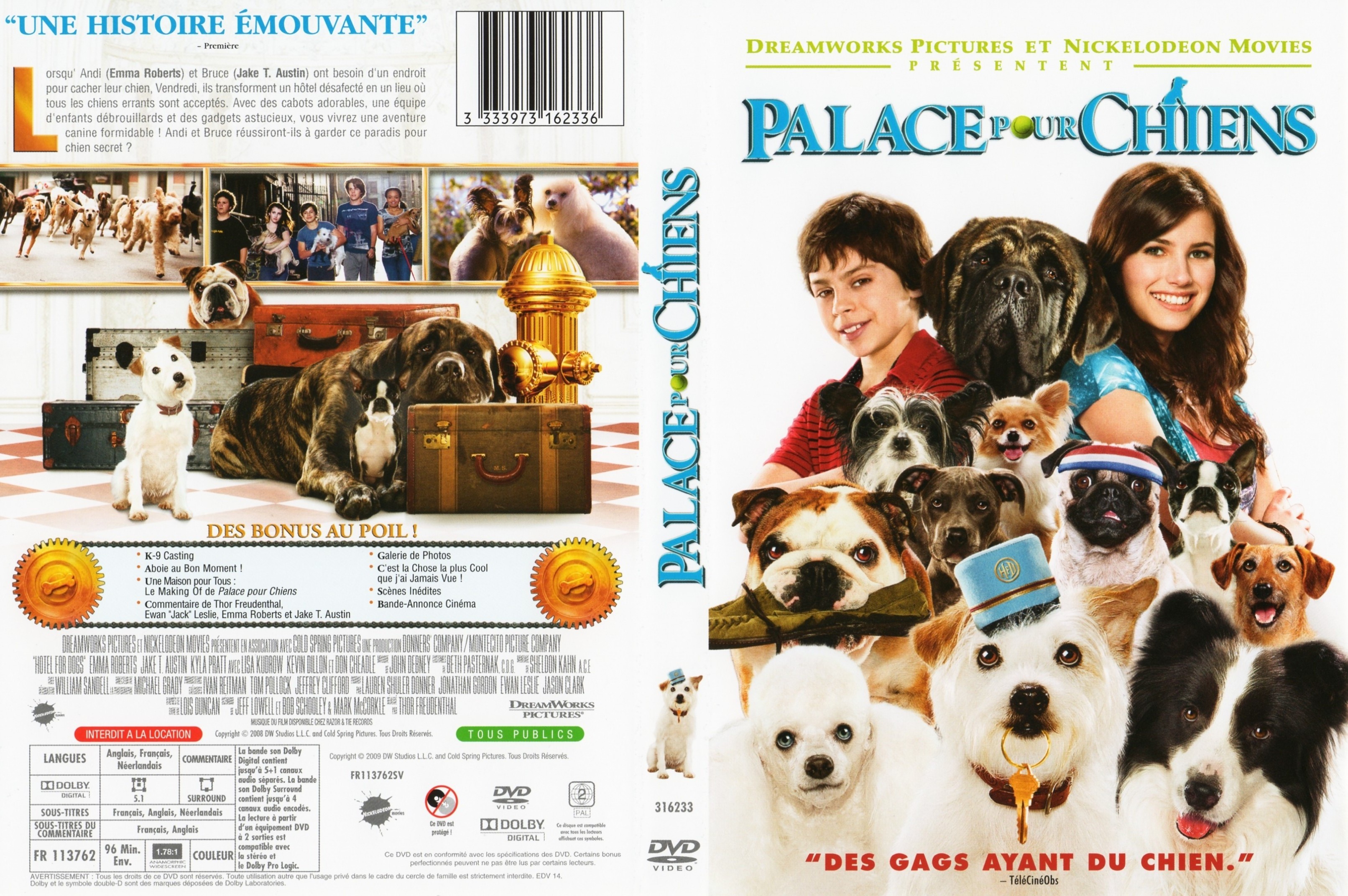 Jaquette DVD Palace pour chiens