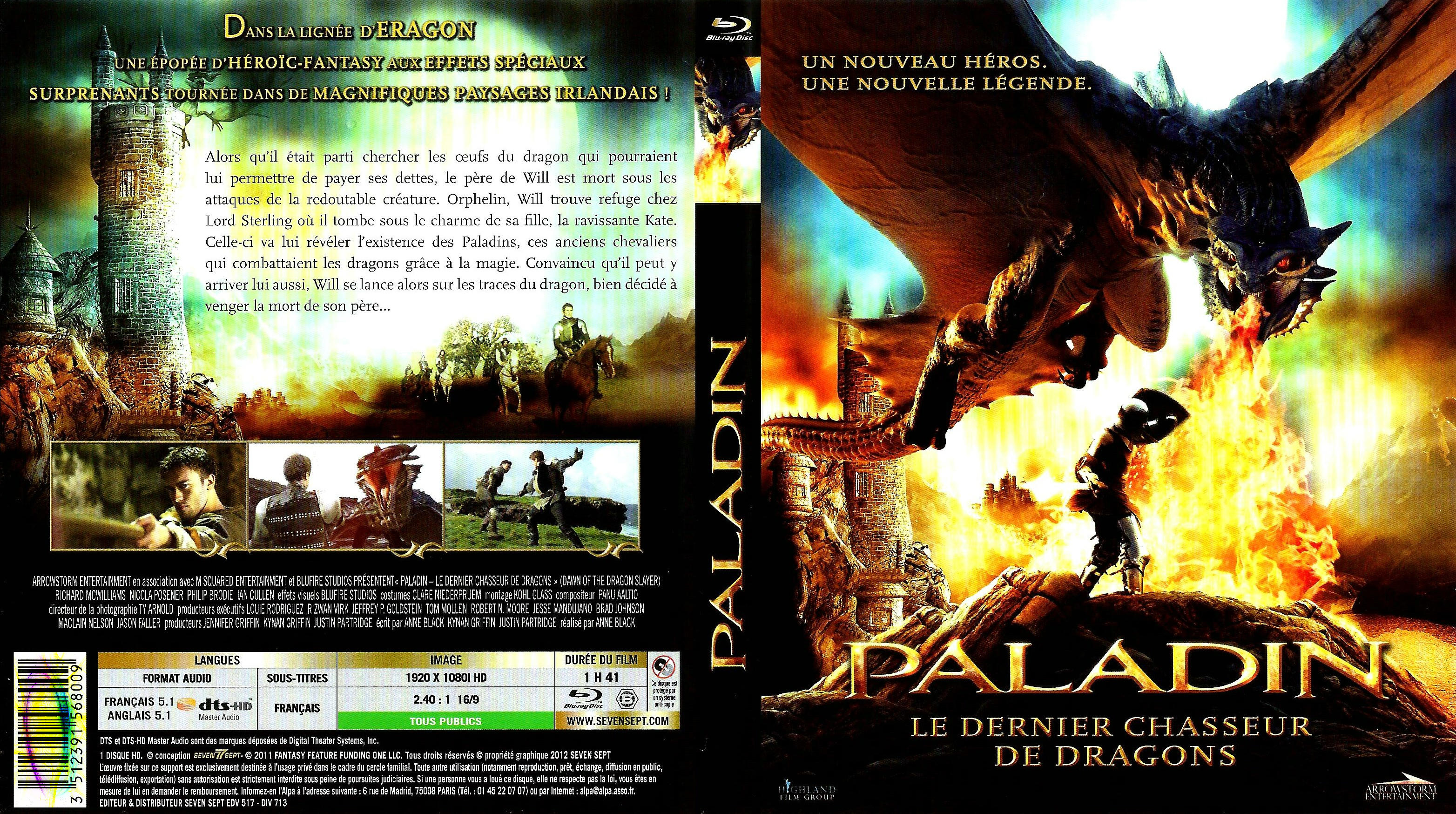 Jaquette DVD Paladin : le dernier chasseur de dragons (BLU-RAY)