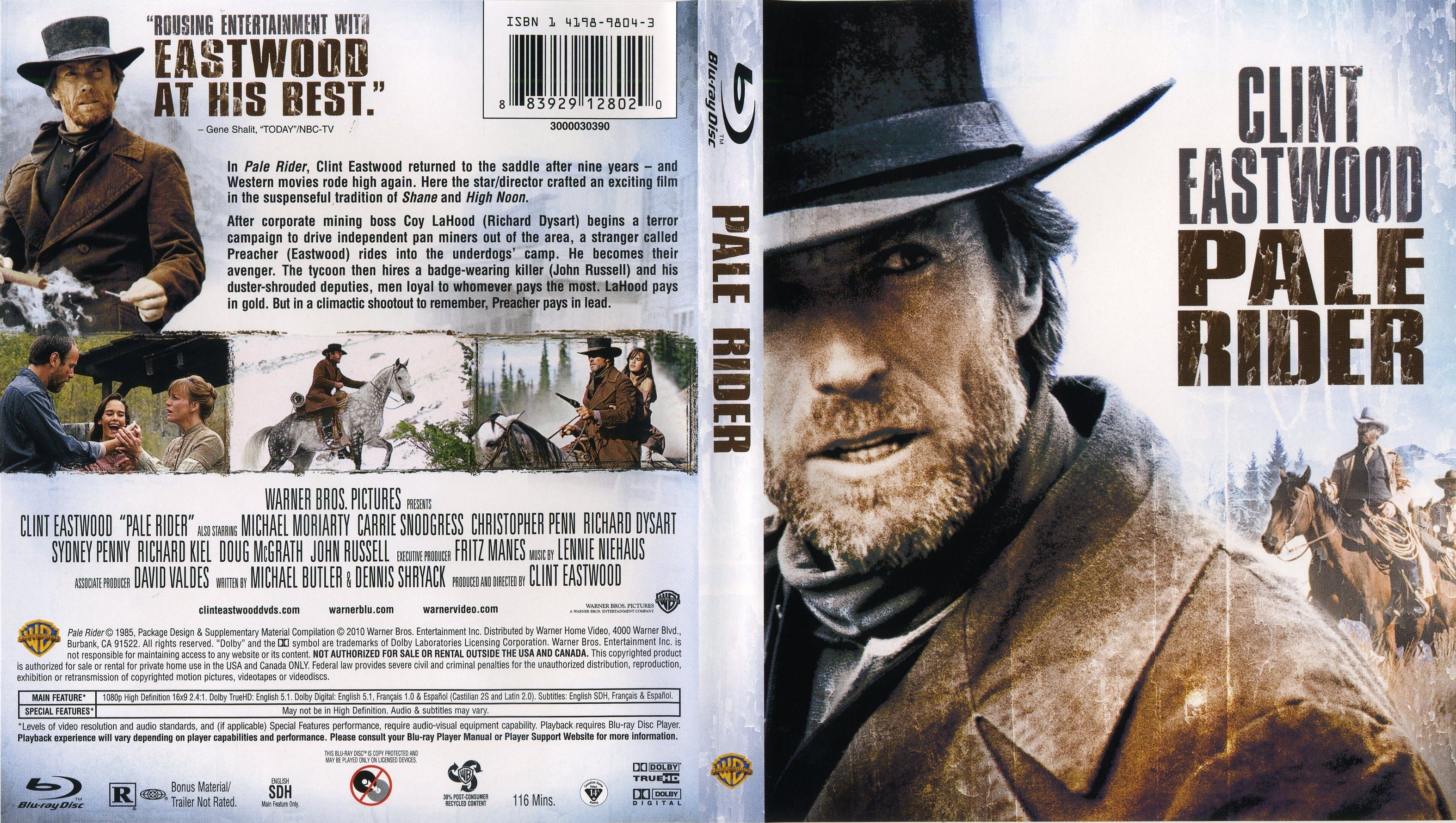 Jaquette DVD Pale Rider (Canadienne) (BLU-RAY)