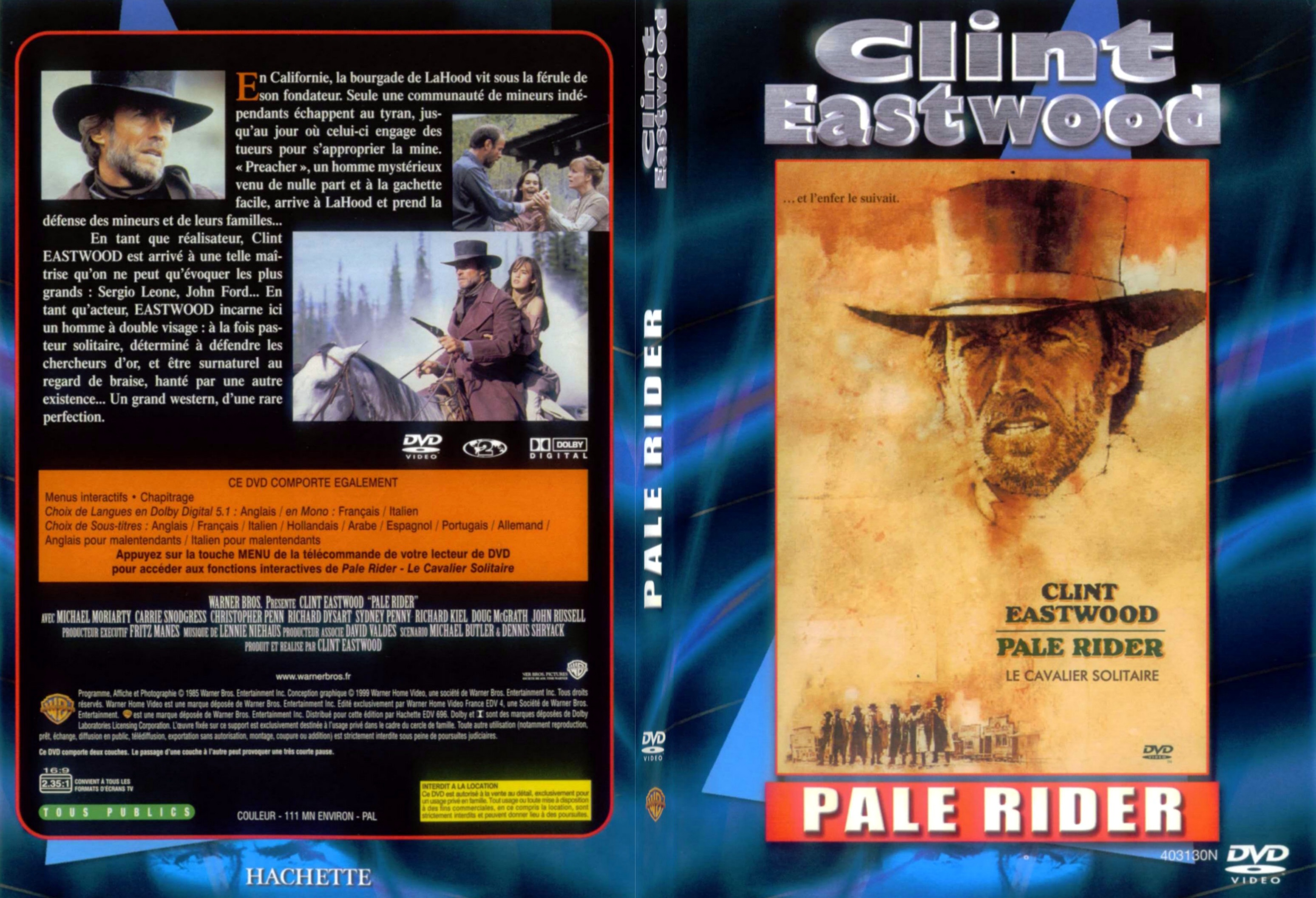 Jaquette DVD Pale rider - SLIM
