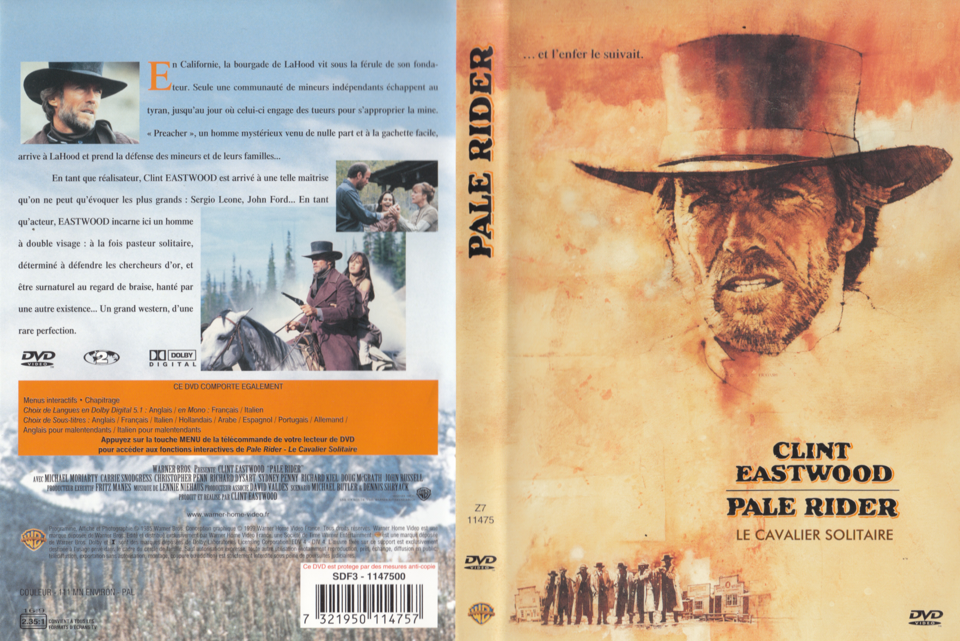 Jaquette DVD Pale rider v3