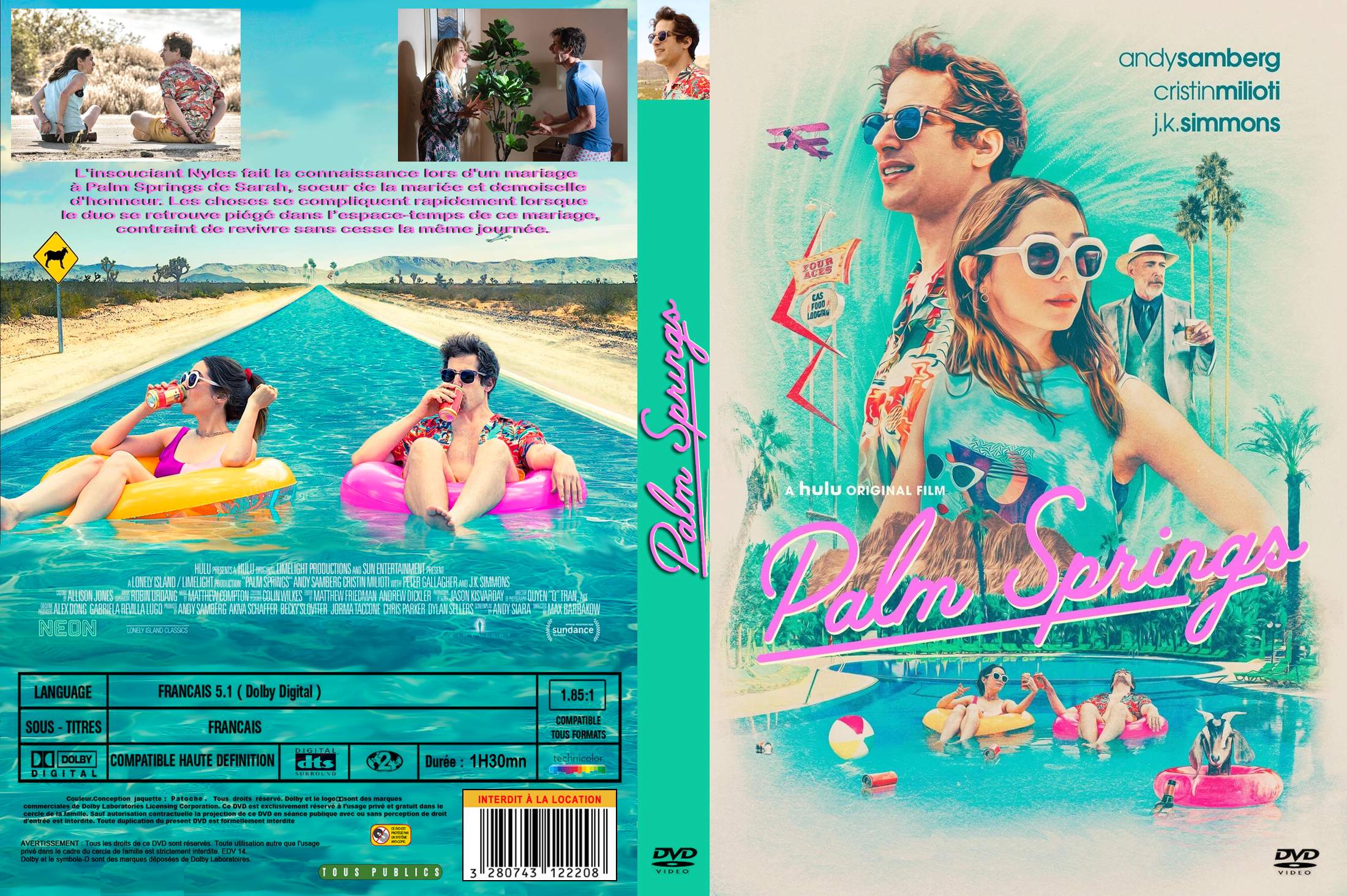 Jaquette DVD Palm springs custom