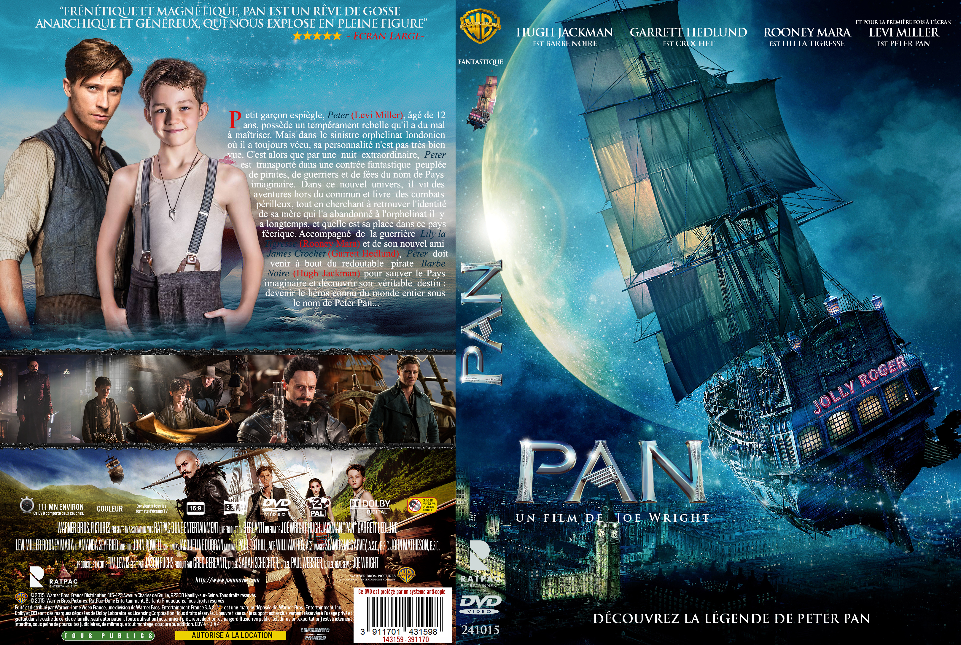 Jaquette DVD Pan (2015) custom