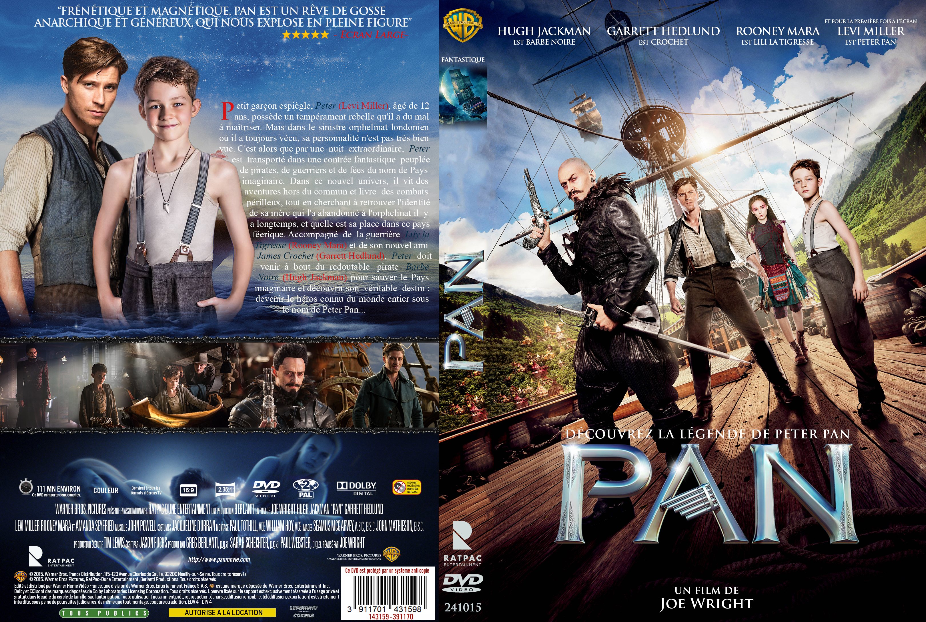 Jaquette DVD Pan (2015) custom v2