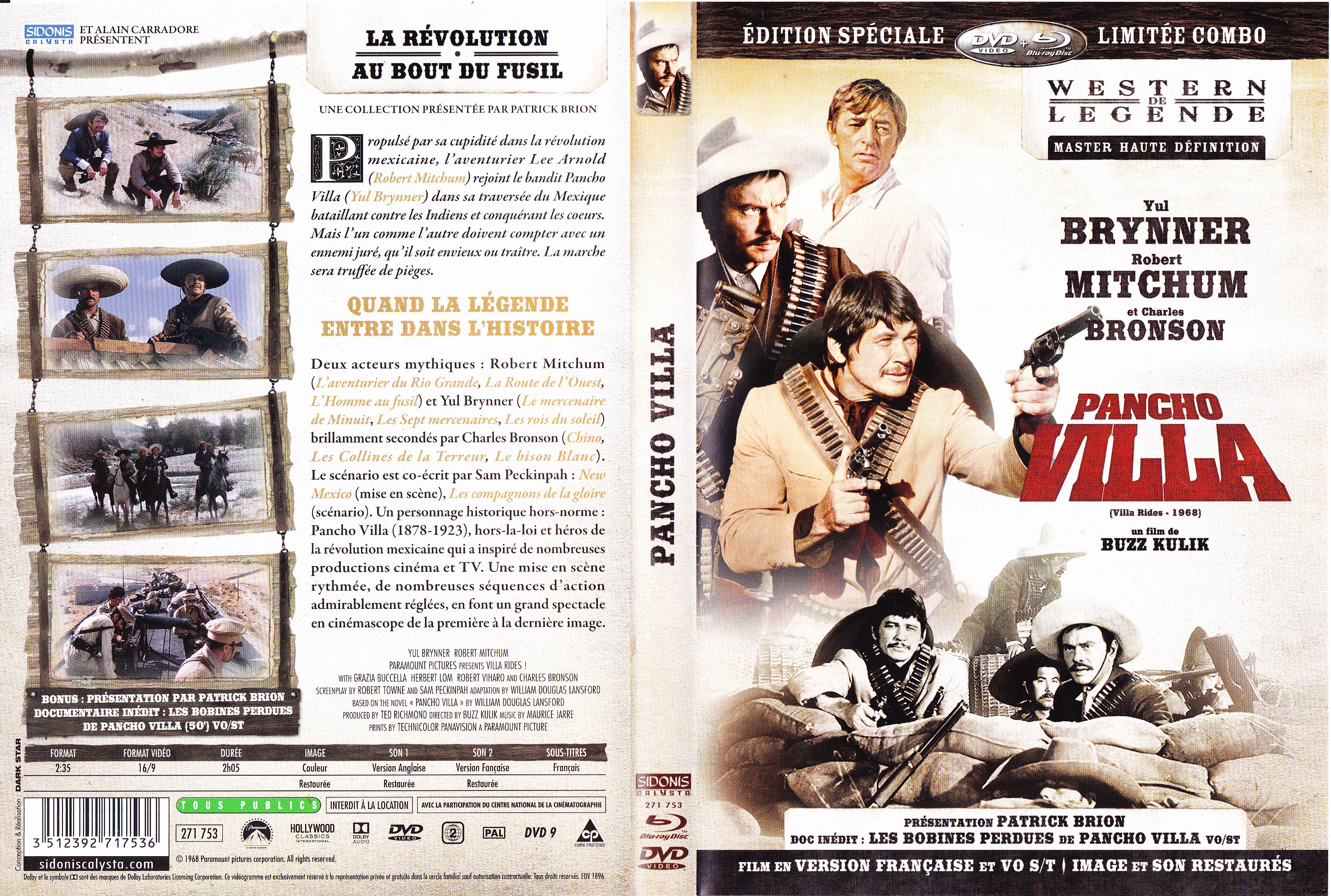 Jaquette DVD Pancho Villa 1968 (BLU-RAY)