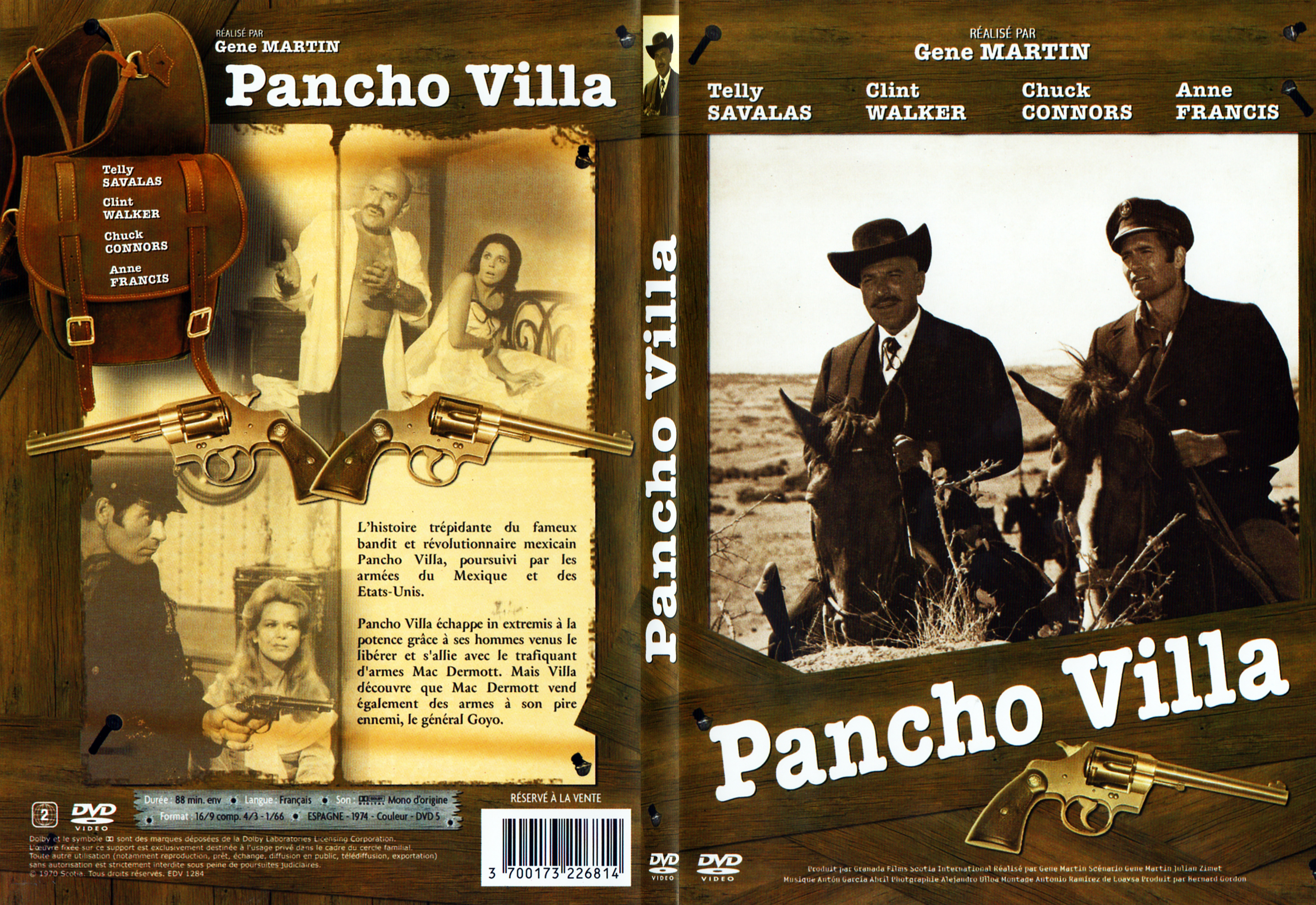 Jaquette DVD Pancho Villa (1974) - SLIM
