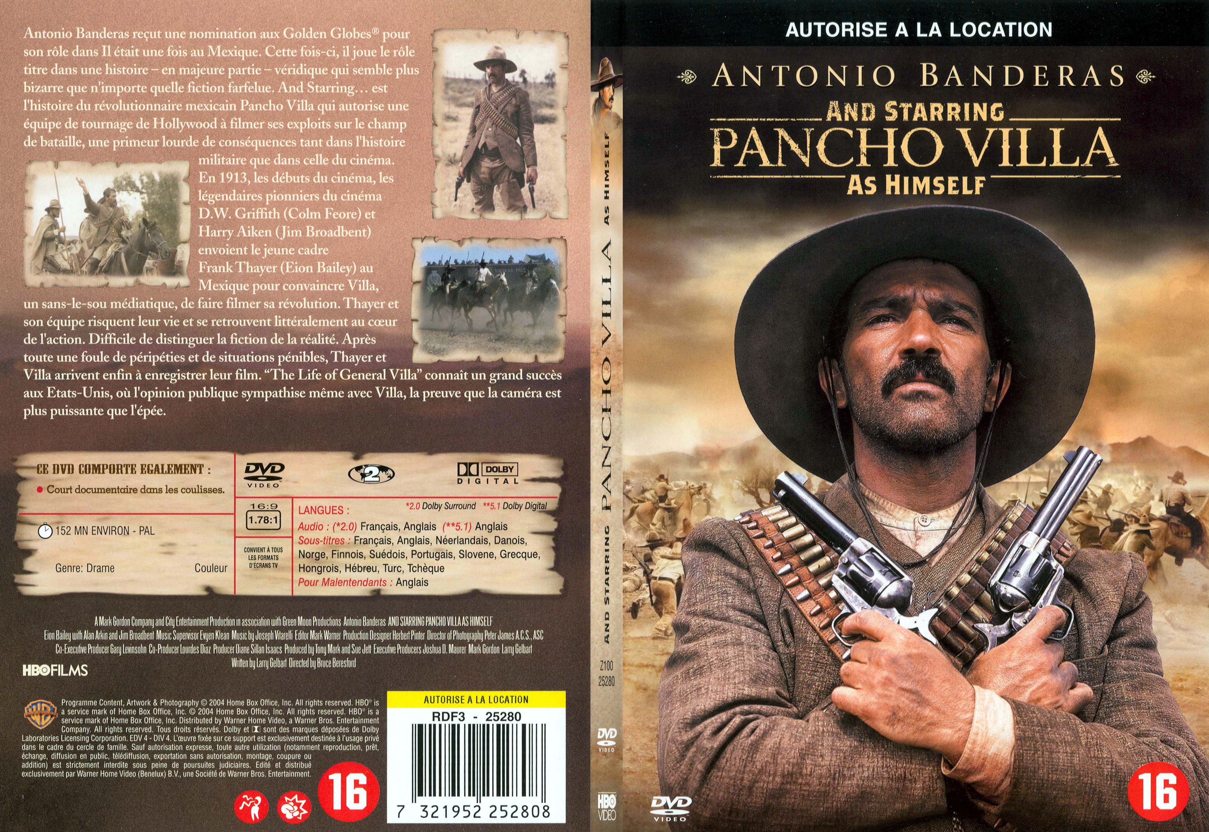 Jaquette DVD Pancho villa - SLIM
