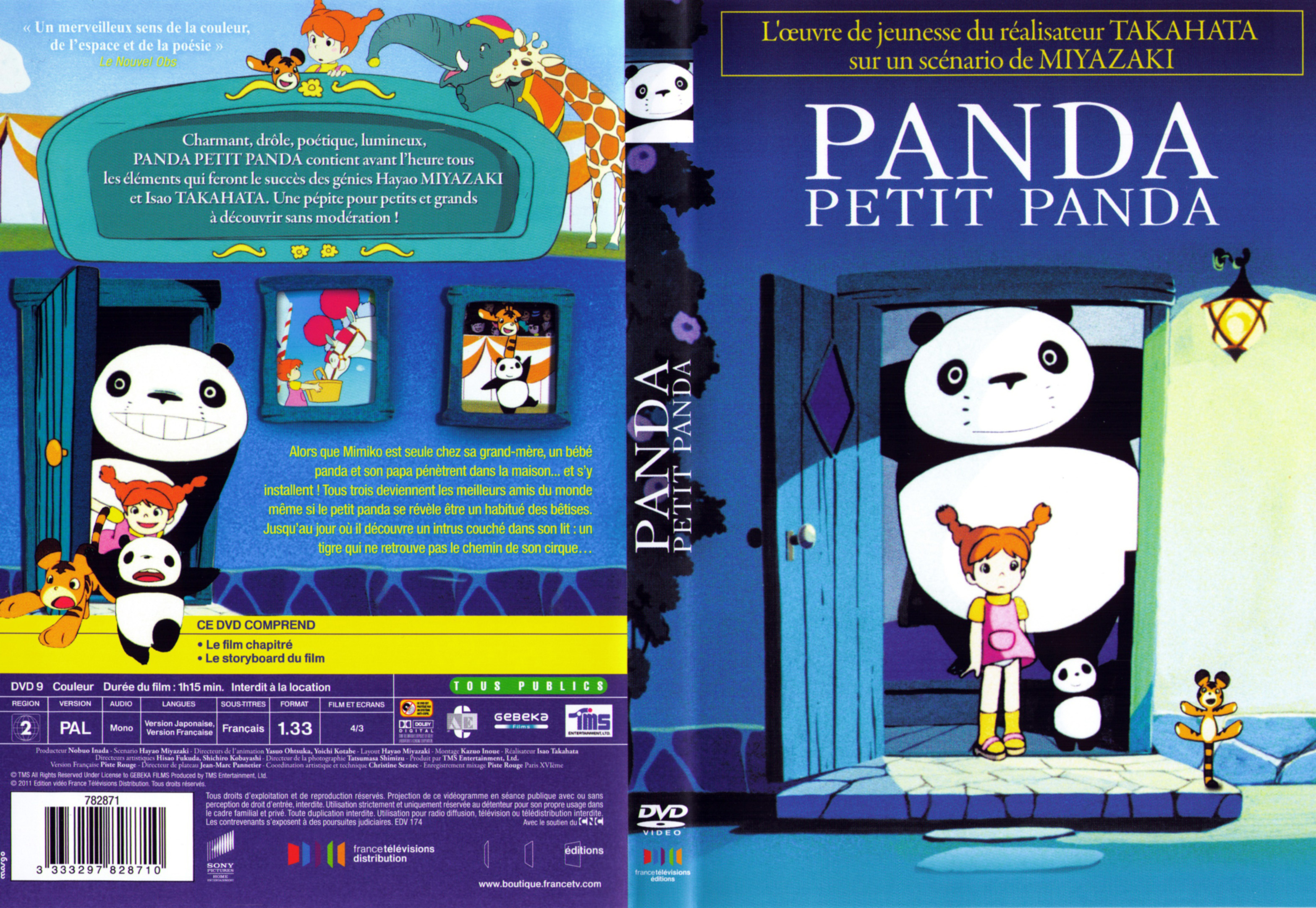 Jaquette DVD Panda petit panda