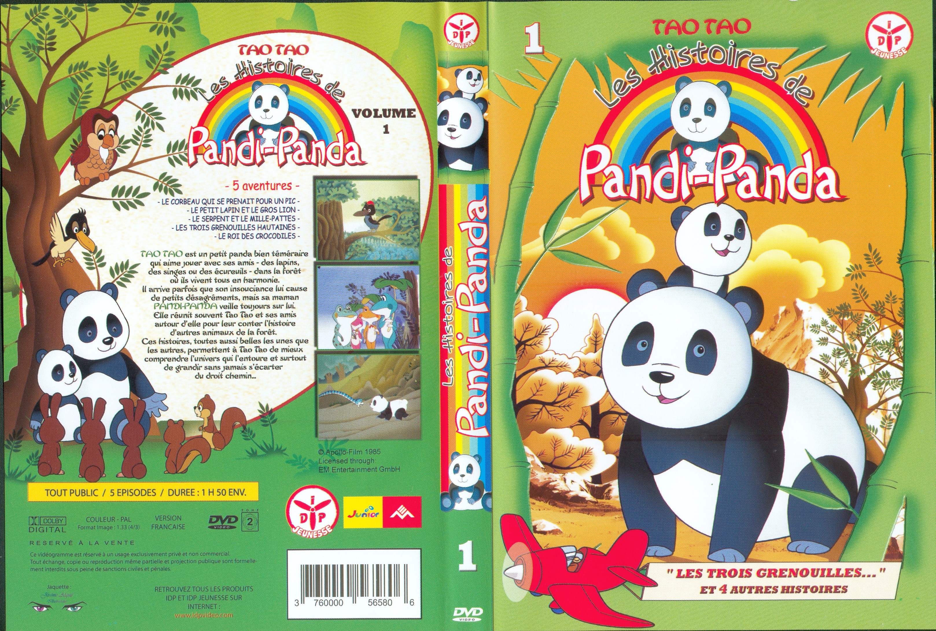 Jaquette DVD Pandi panda vol 1