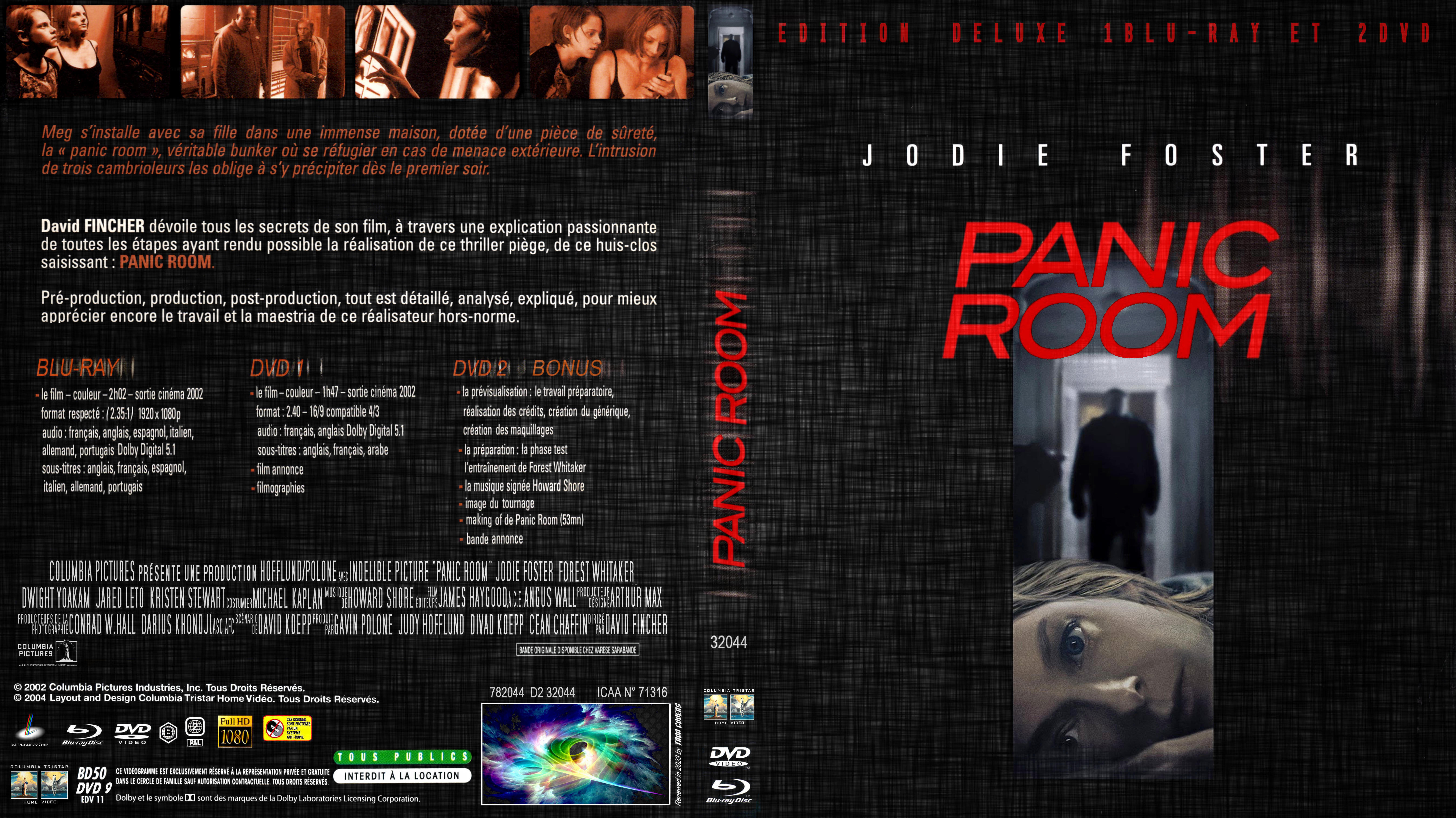 Jaquette DVD Panic Room custom (BLU-RAY)